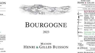Back by Popular Demand: Henri & Gilles Buisson Bourgogne Blanc and Rouge!