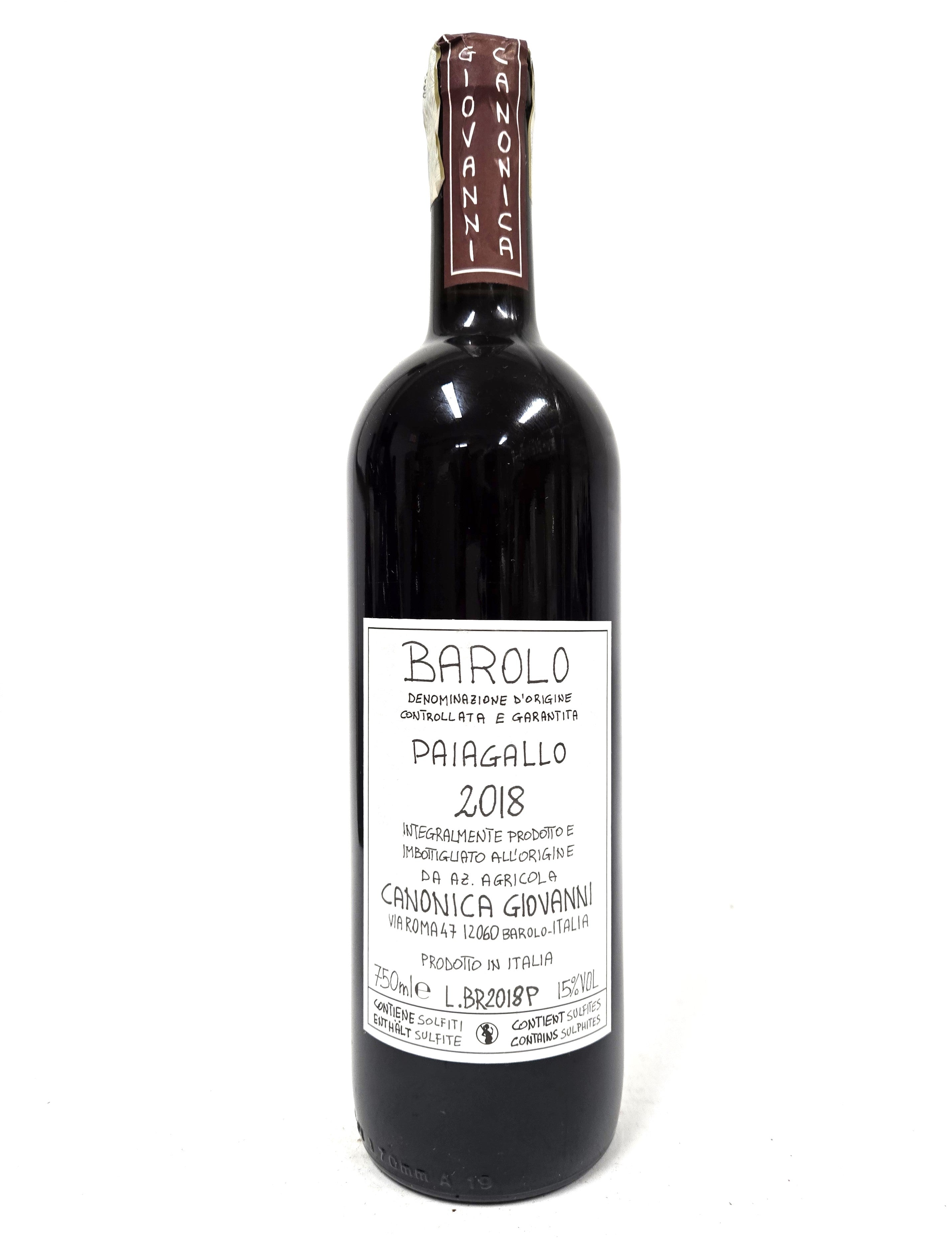 Canonica 2018 Barolo Paiagallo