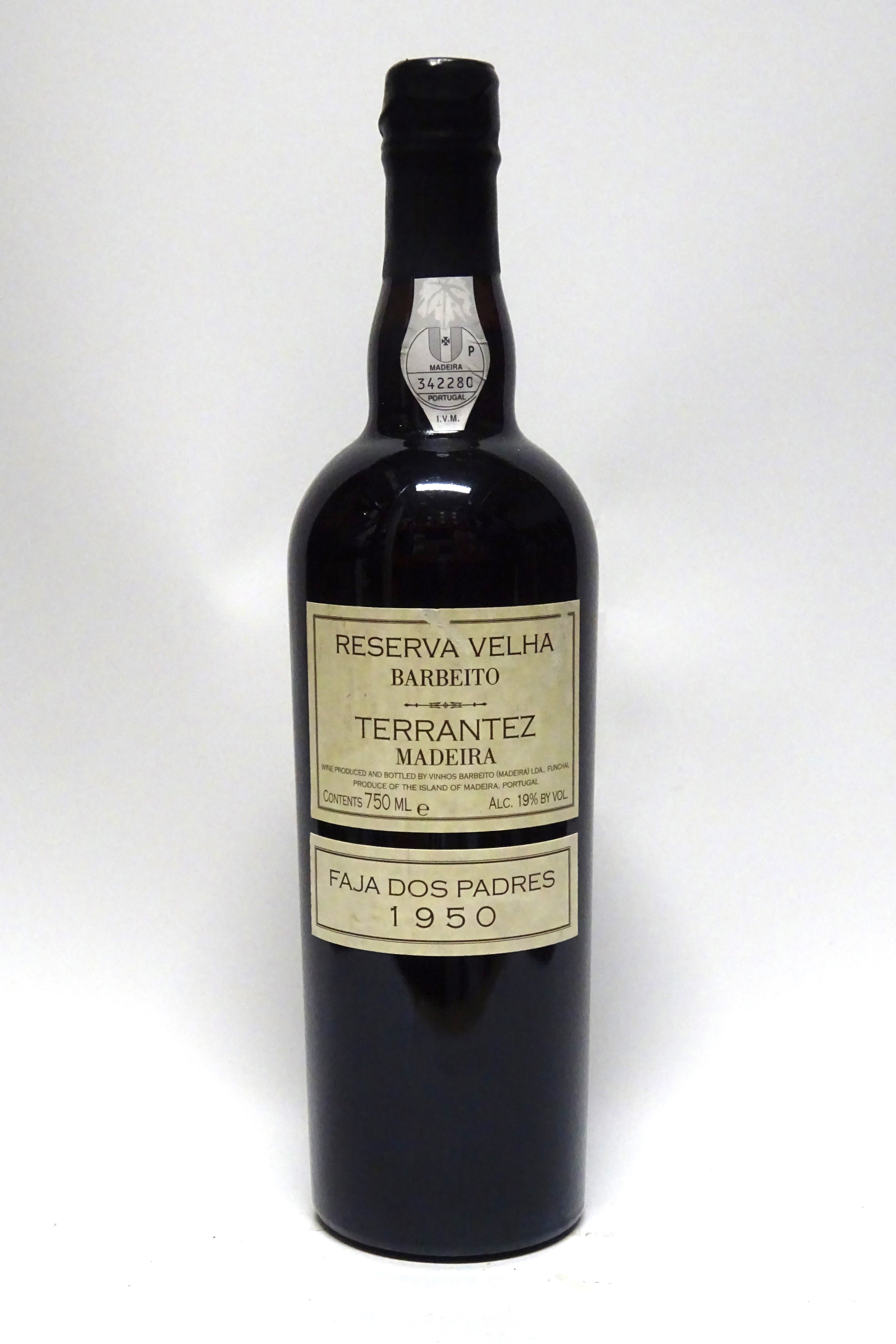 Barbeito 1950 Madeira Terrantez Reserva Velha Faja dos Padres