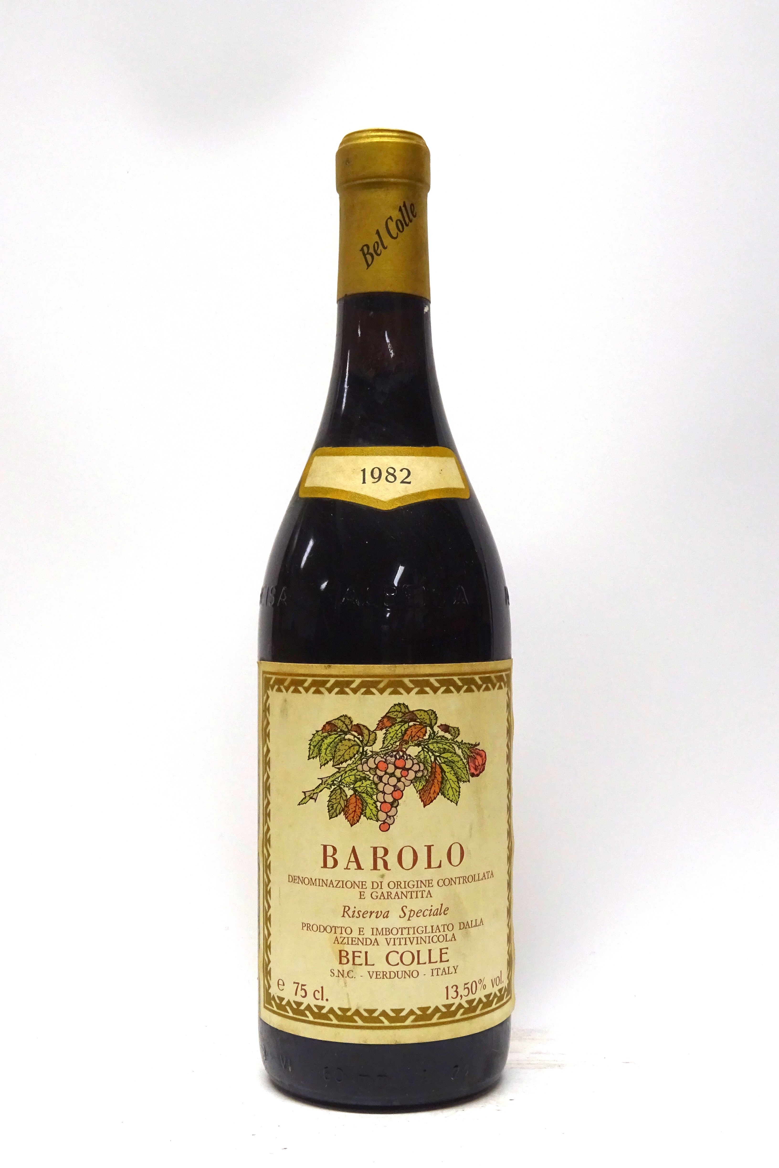 Bel Colle 1982 Barolo Riserva Speciale