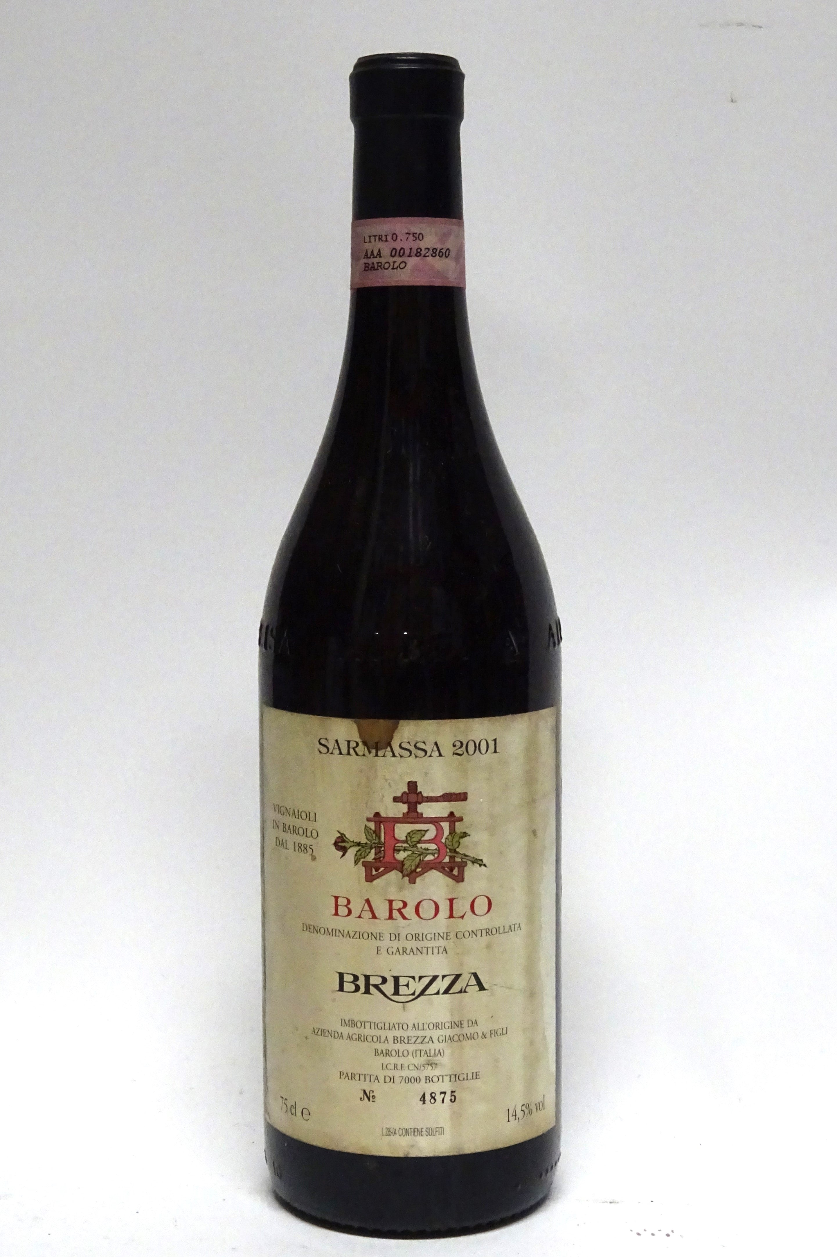 Brezza 2001 Barolo Sarmassa