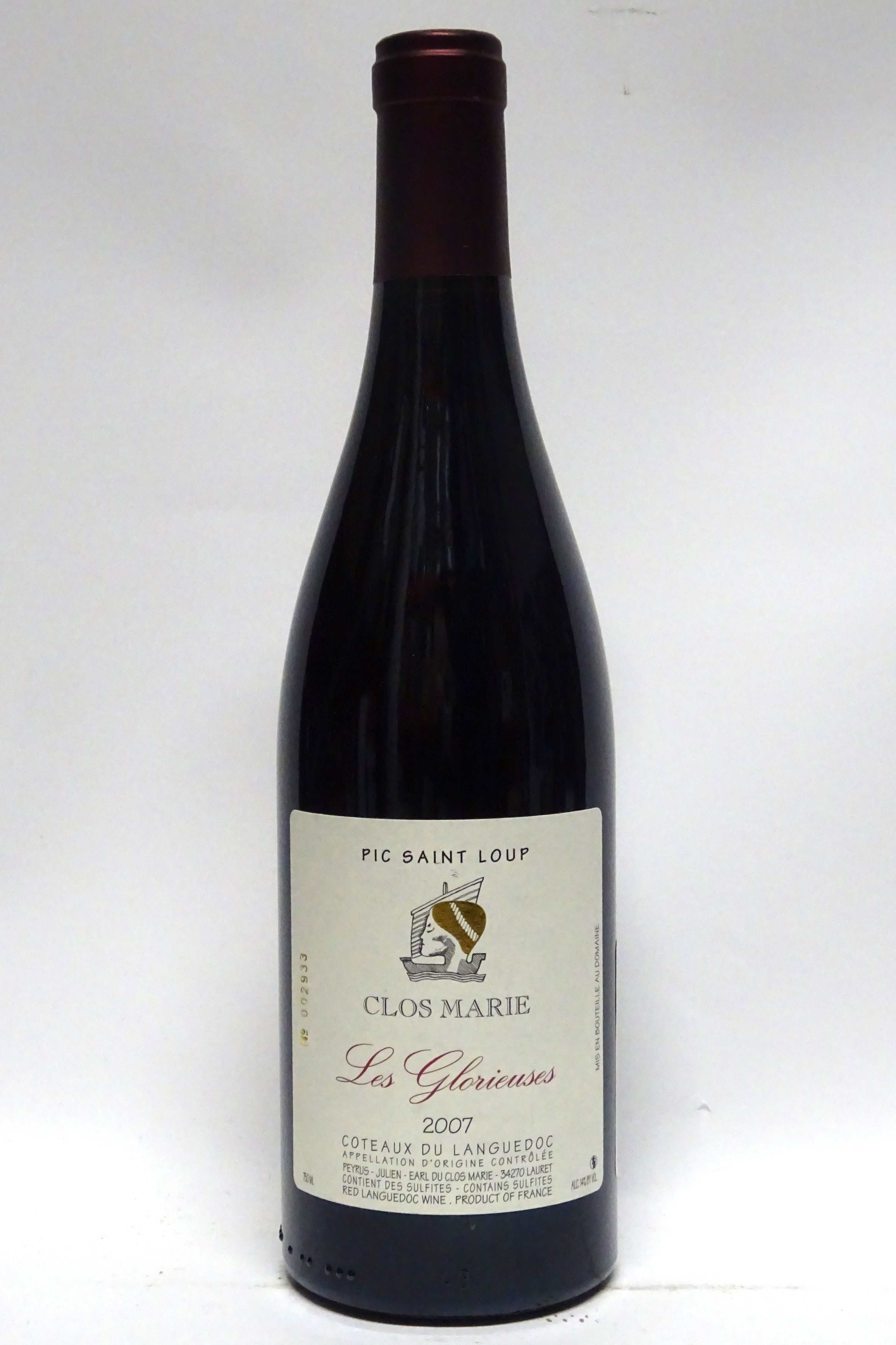 Clos Marie 2007 Pic St. Loup Les Glorieuses