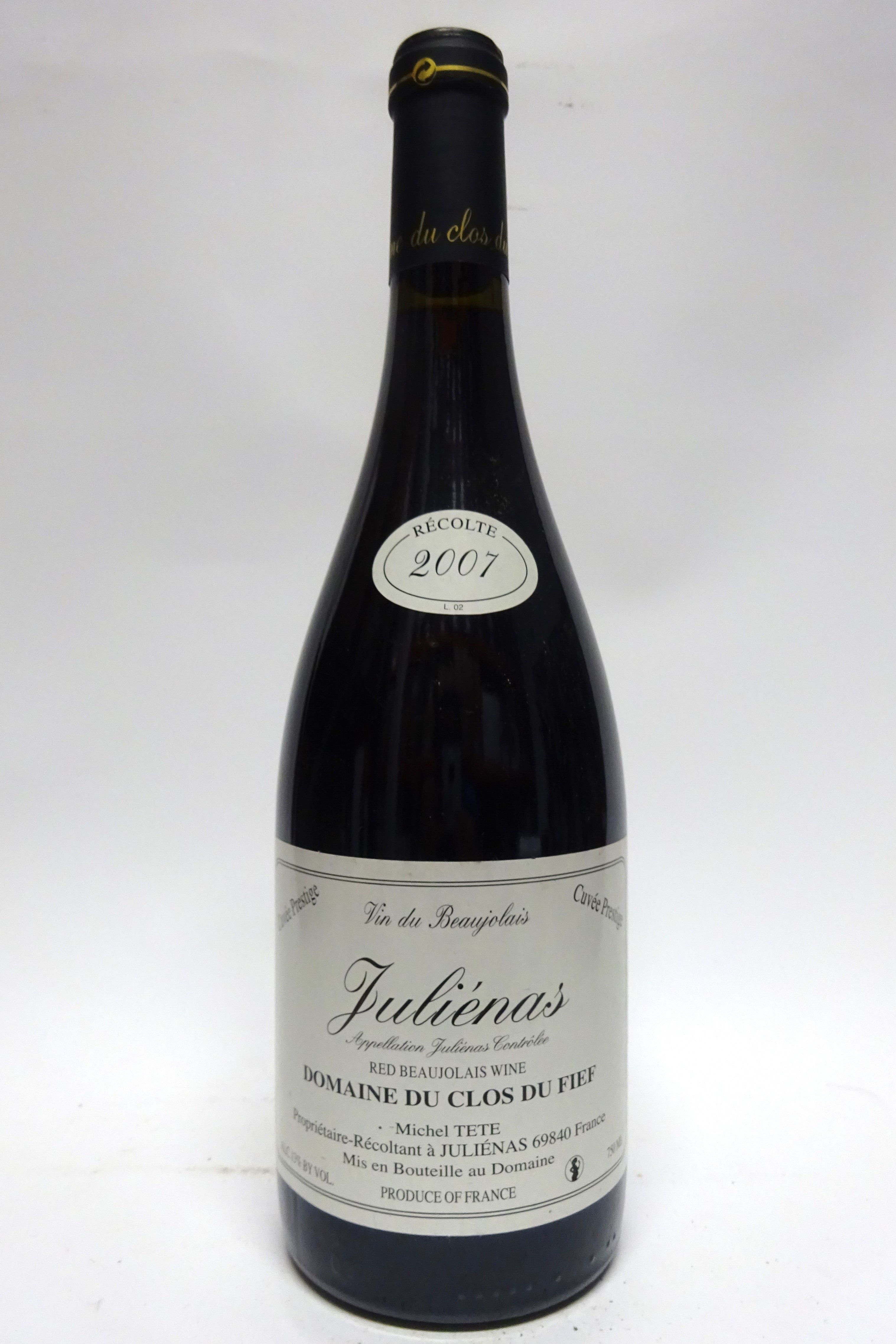 Clos du Fief 2007 Julienas Cuvee Prestige