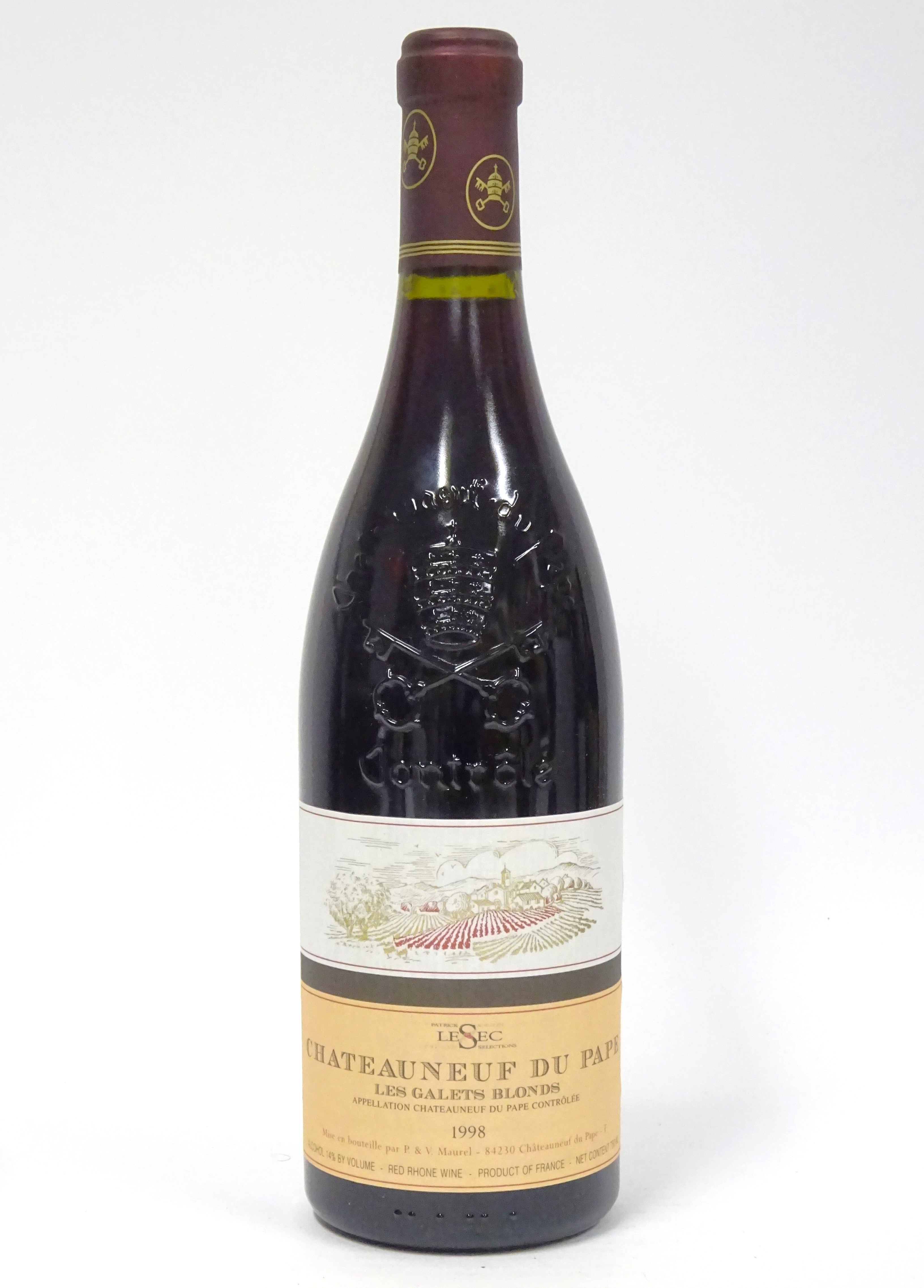 Lesec 1998 Chateauneuf-du-Pape Galets Blonds