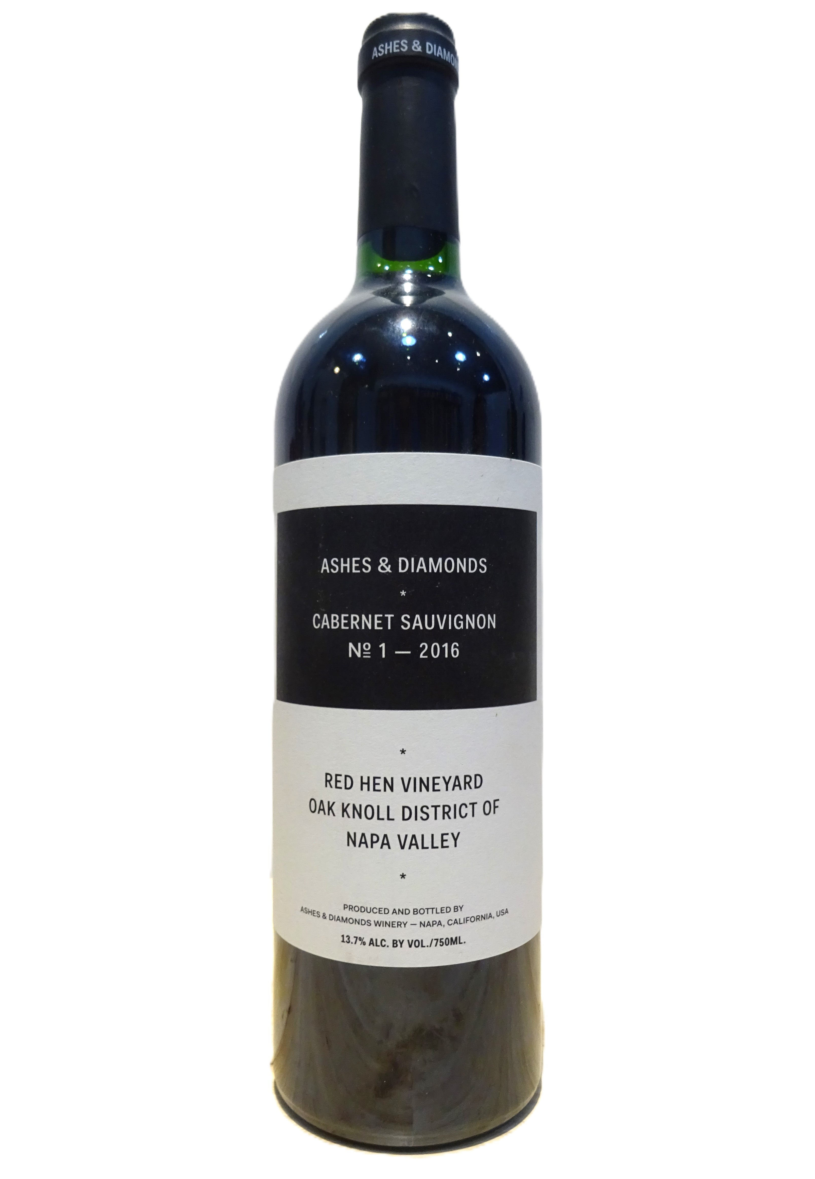 Ashes & Diamonds 2016 Napa Cabernet Sauvignon #1 Red Hen Vineyard
