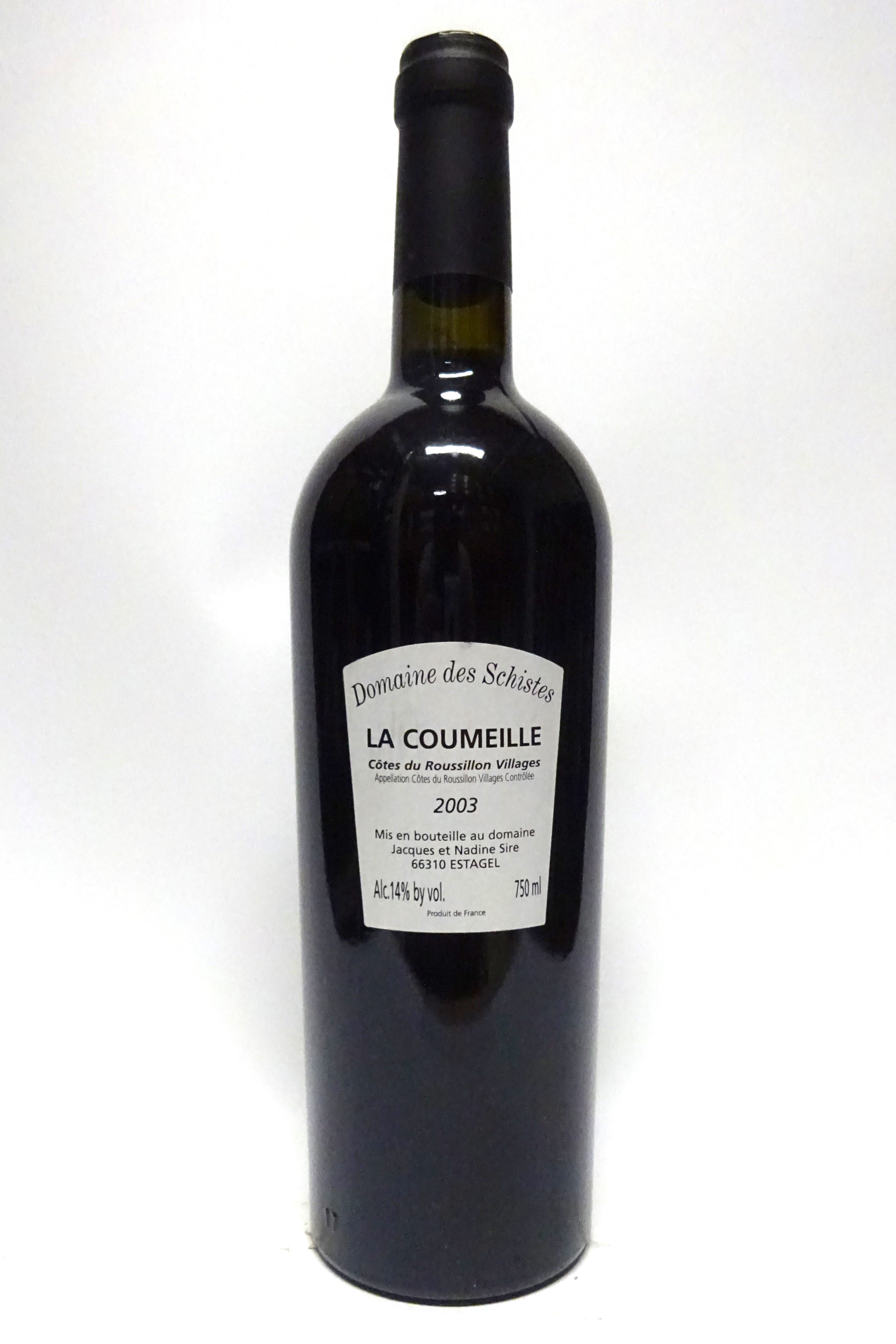 Schistes 2003 Cotes du Roussillon Villages La Coumeille