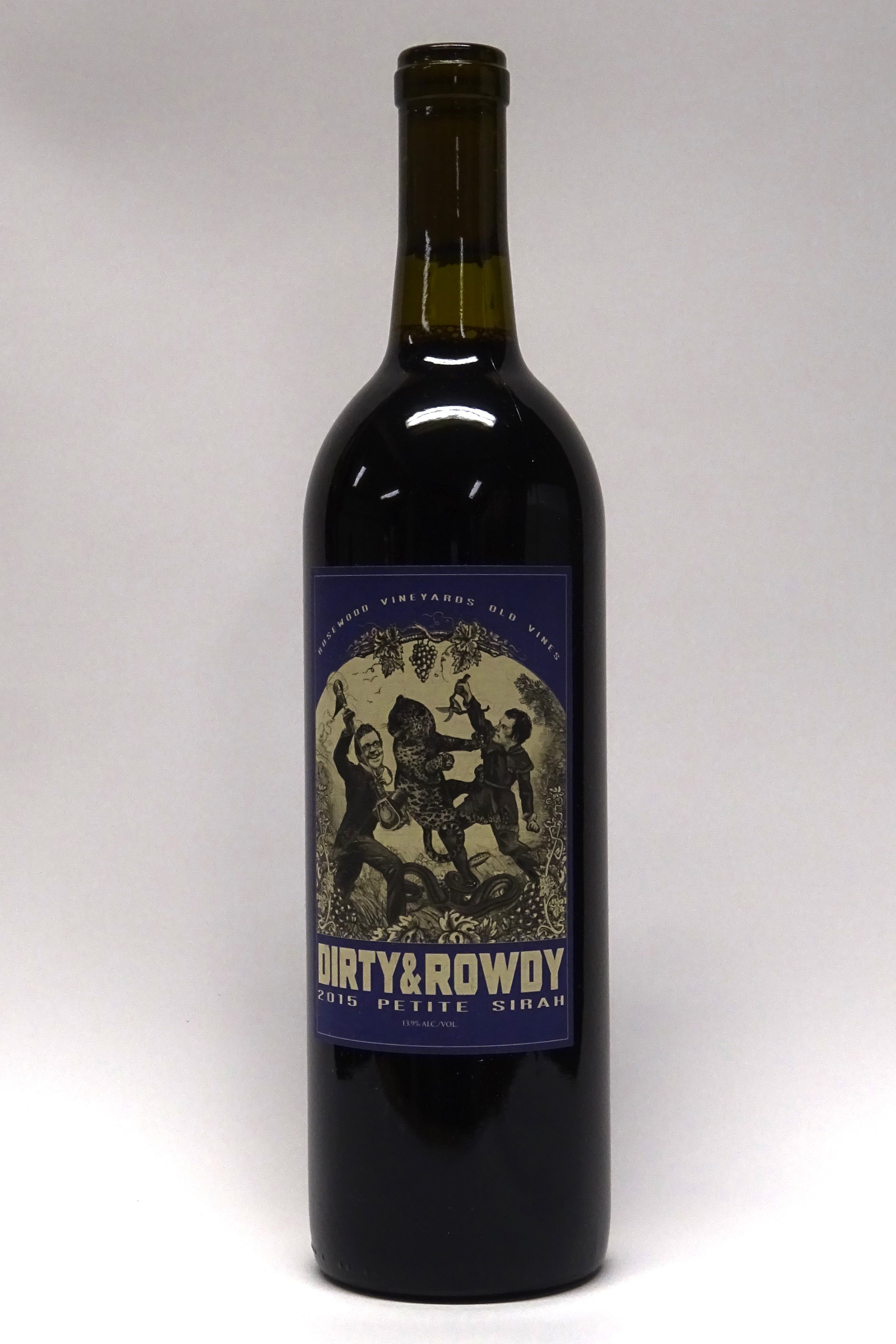 Dirty and Rowdy 2015 Petite Sirah Old Vine Rosewood Vineyards