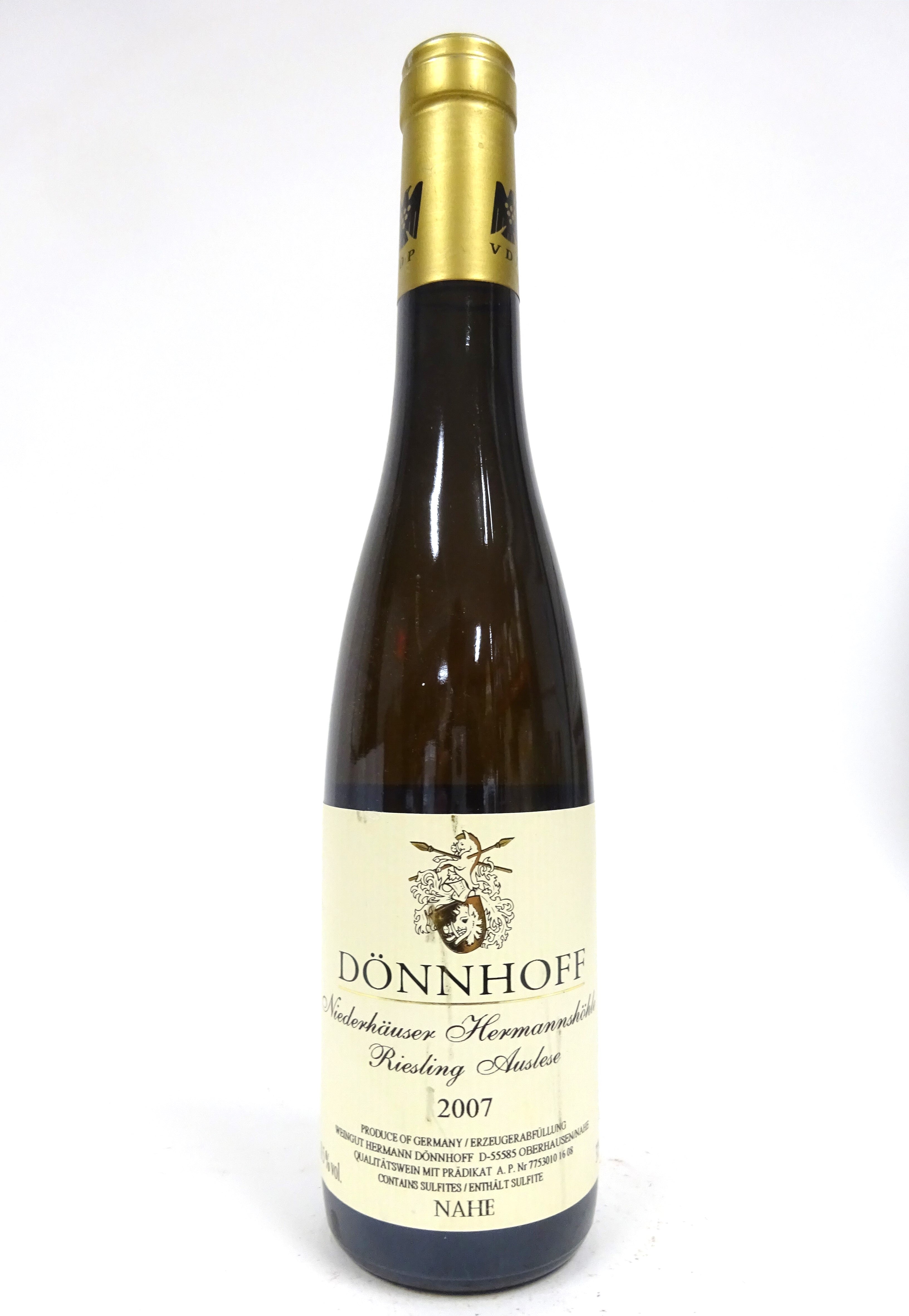 Donnhoff 2007 Niederhauser Hermannshohle Riesling Auslese Goldkapsel 375ml