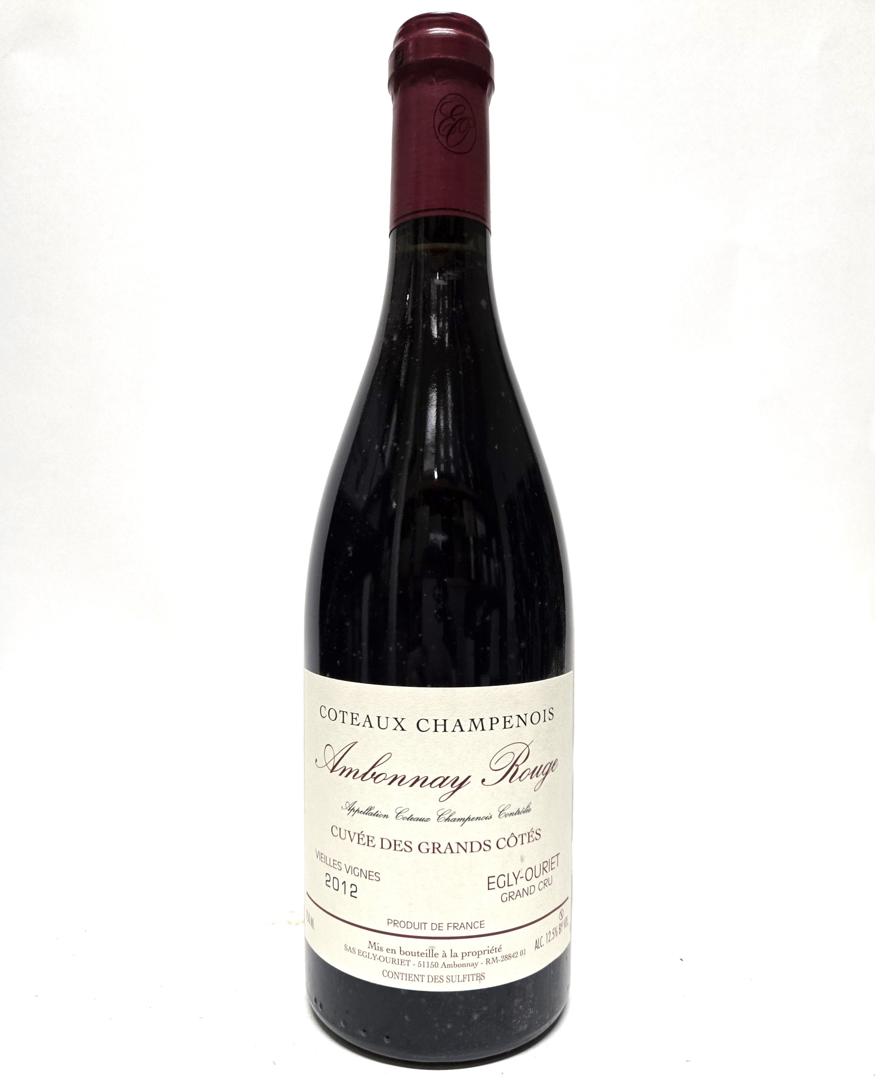 Egly-Ouriet 2012 Coteaux Champenois Rouge Cuvee des Grands Cotes Vieilles Vignes Ambonnay