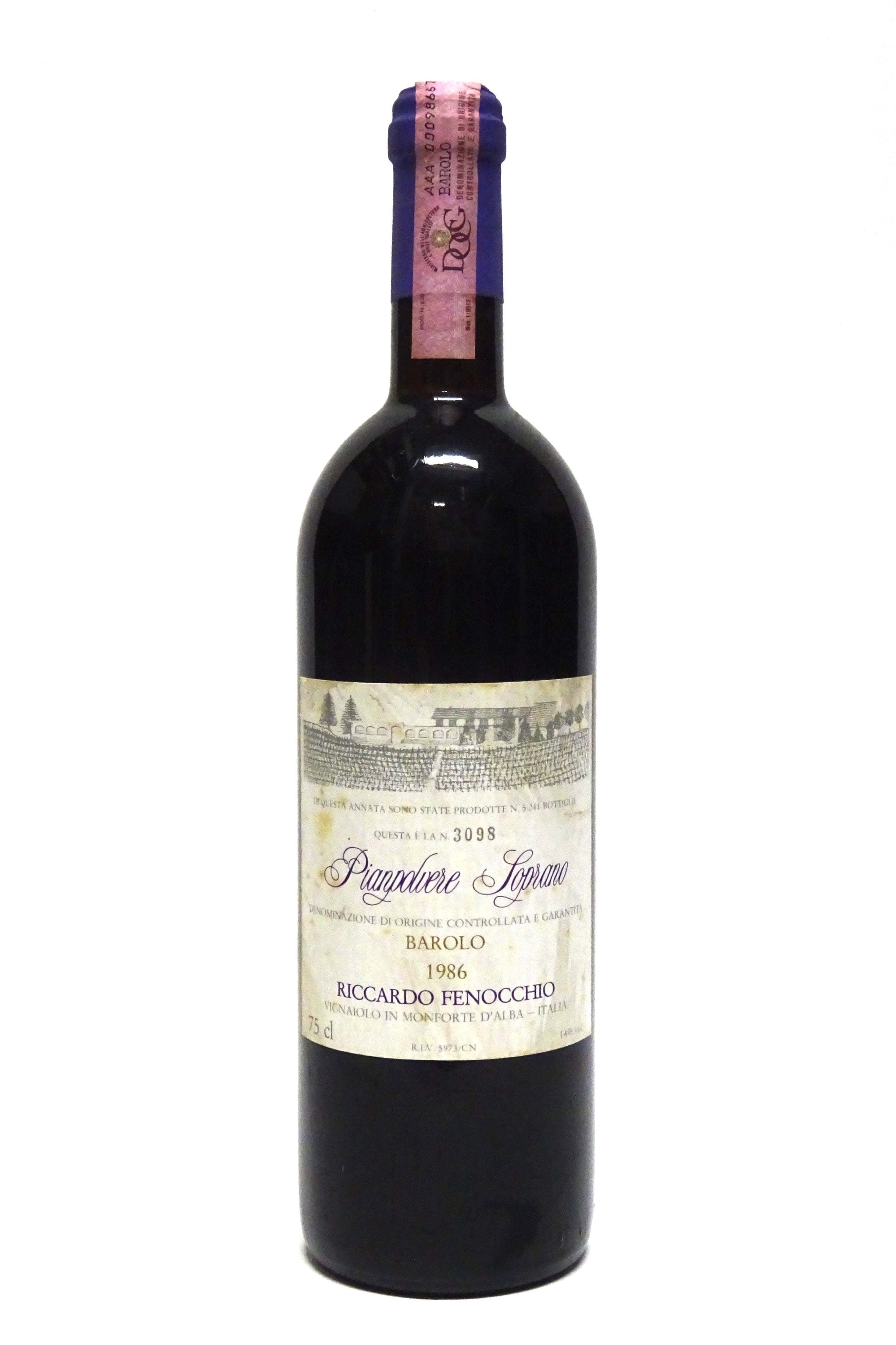 Fenocchio, Riccardo 1986 Barolo Pianpolvere Soprano