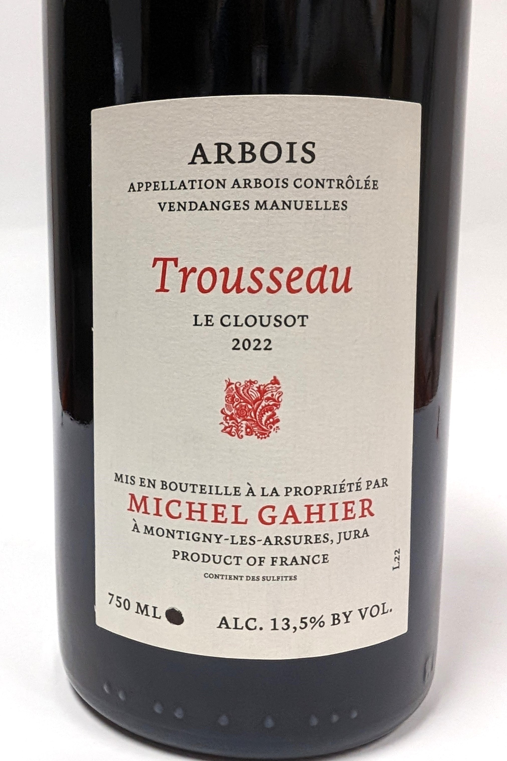 Gahier 2022 Trousseau Le Clousot