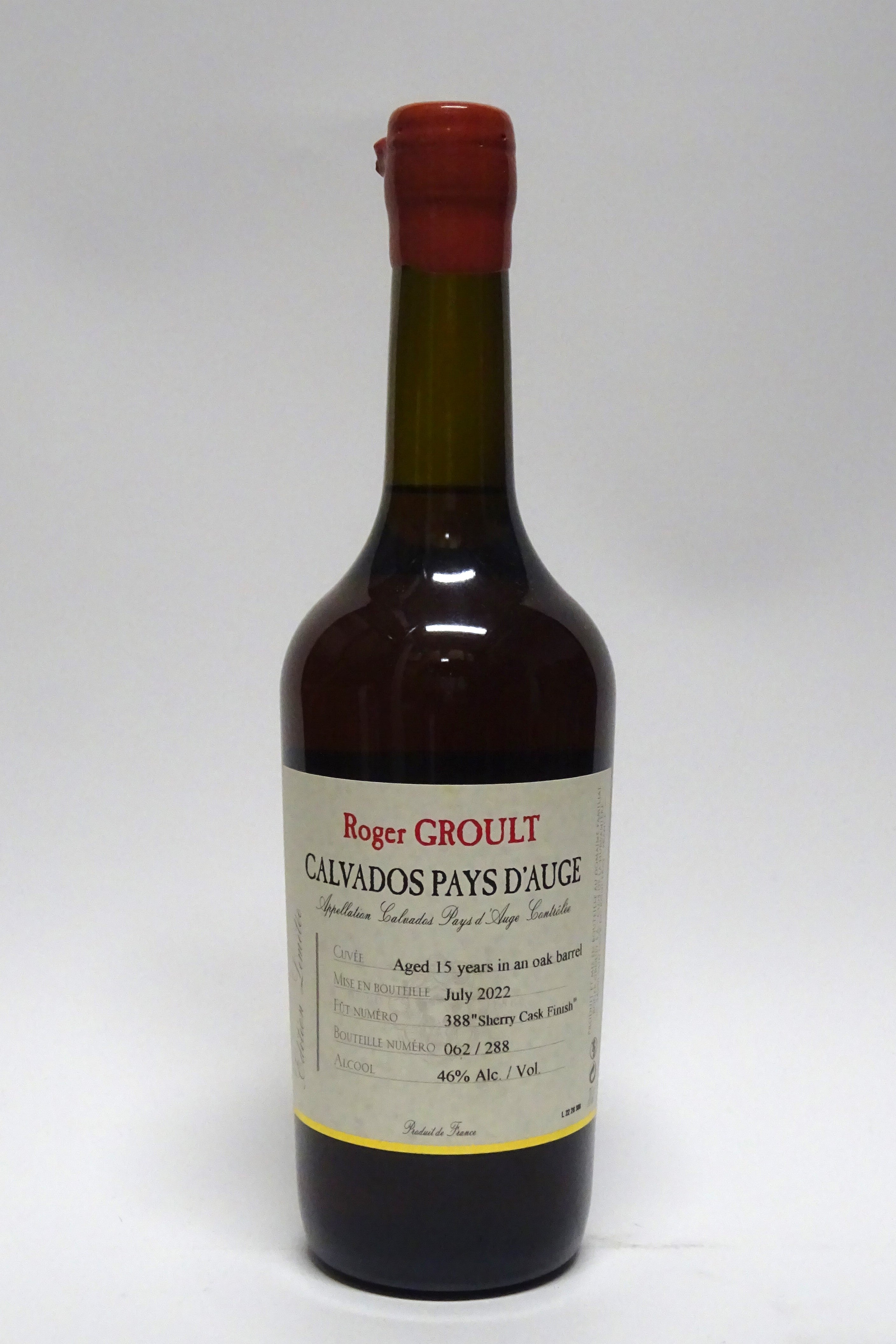 Groult, Roger 15 Year Old Calvados Sherry Cask