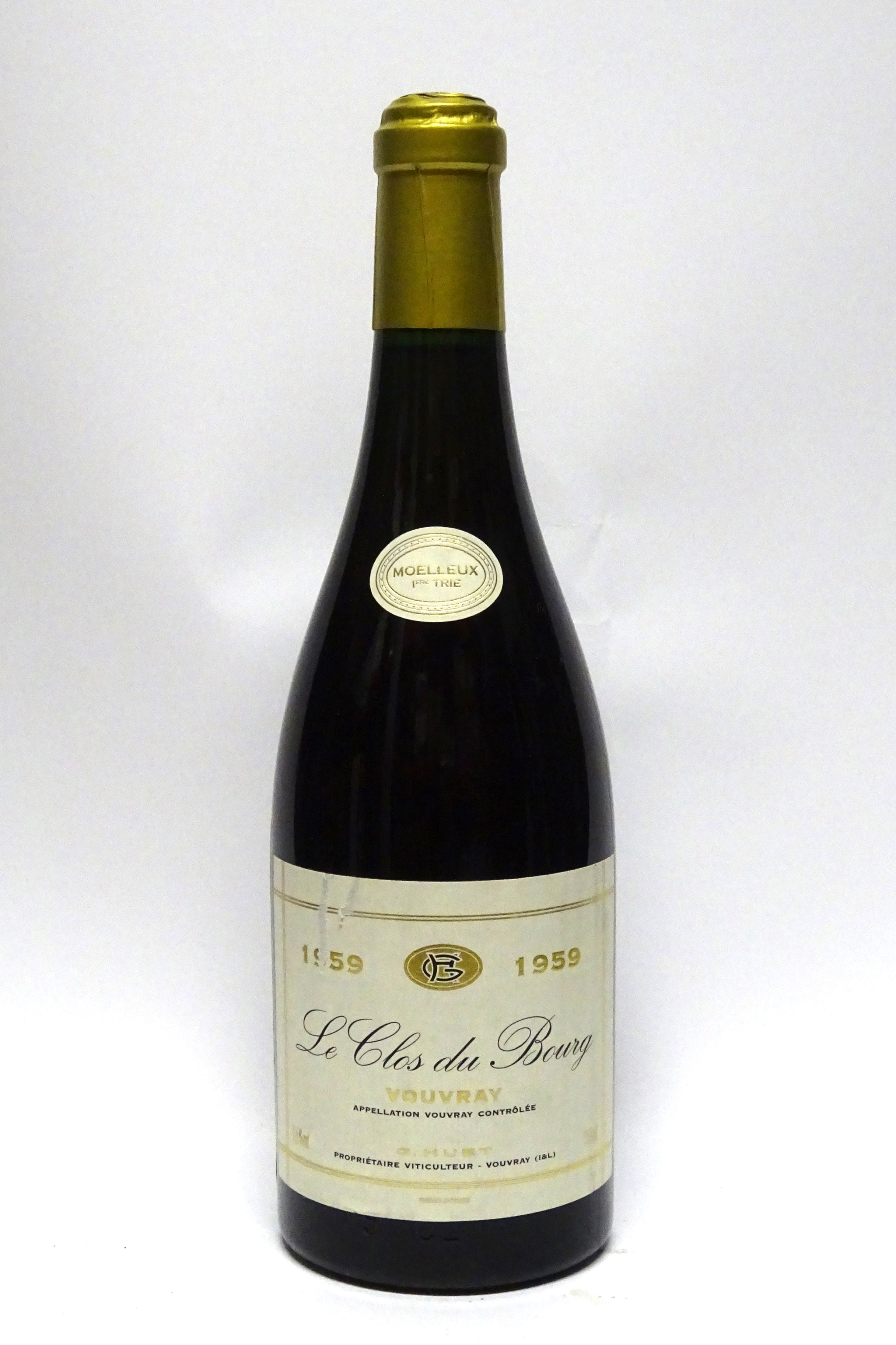 Huet 1959 Vouvray Le Clos du Bourg Moelleux 1er Trie