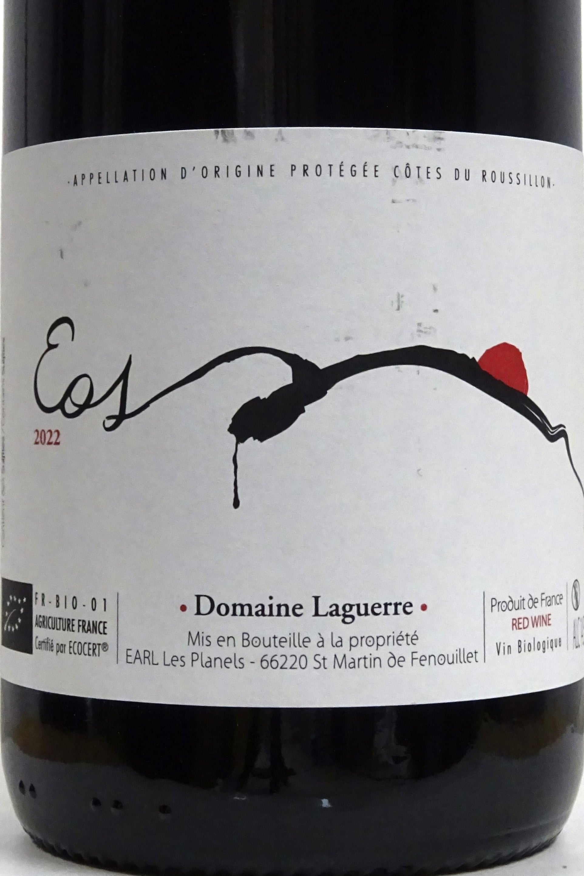 Laguerre 2022 Cotes du Roussillon Eos Rouge