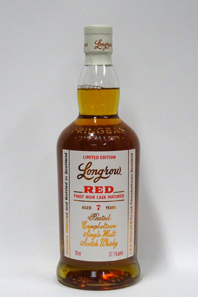 ロングロウ　Longrow RED 7年 Longrow Red Pinot Noir Cask 7 Year Single Malt Scotch Whisky 700ml