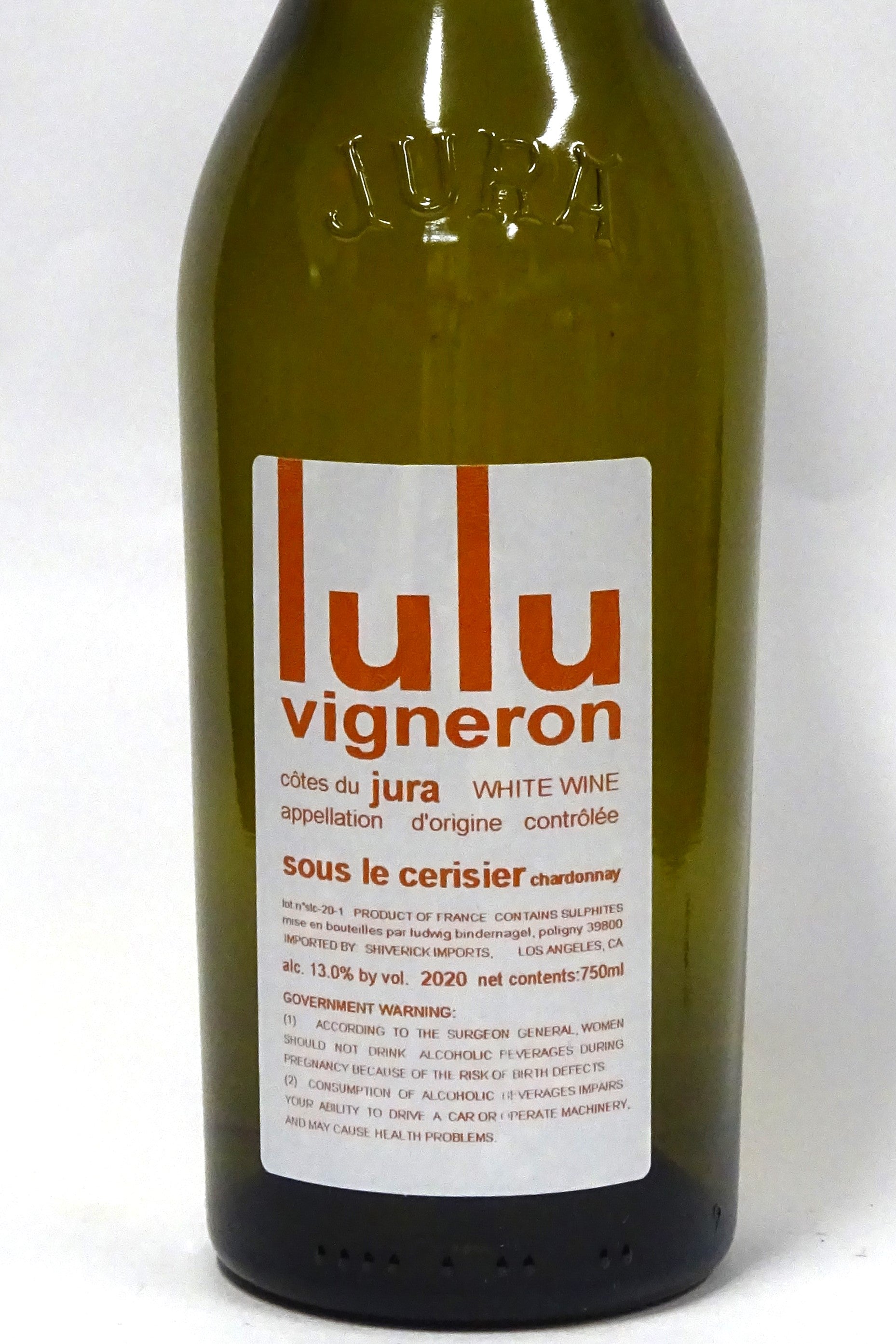Lulu Vigneron 2020 Cotes du Jura 'Sous le Cerisier' (Chardonnay)