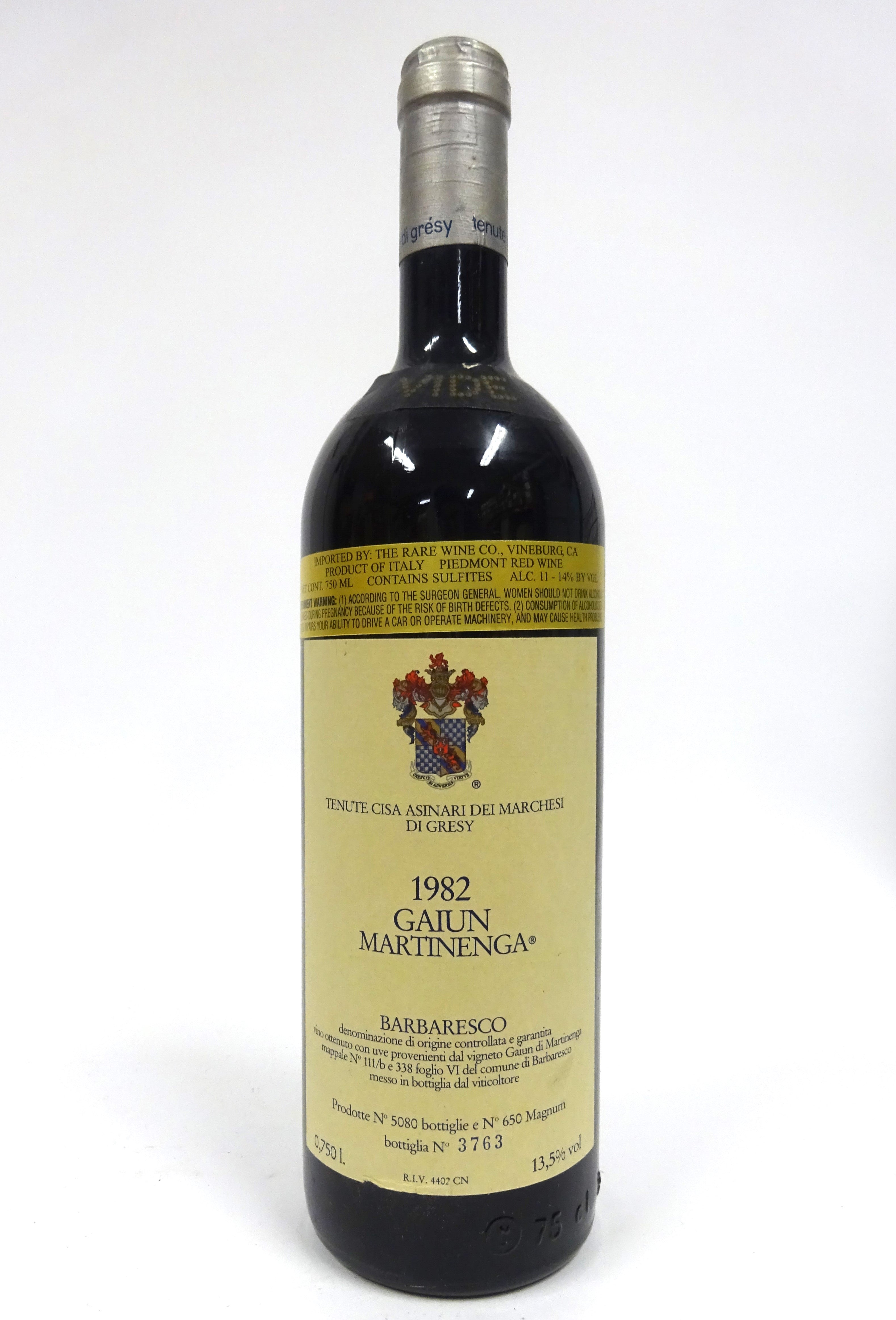 Marchesi di Gresy 1982 Barbaresco Gaiun