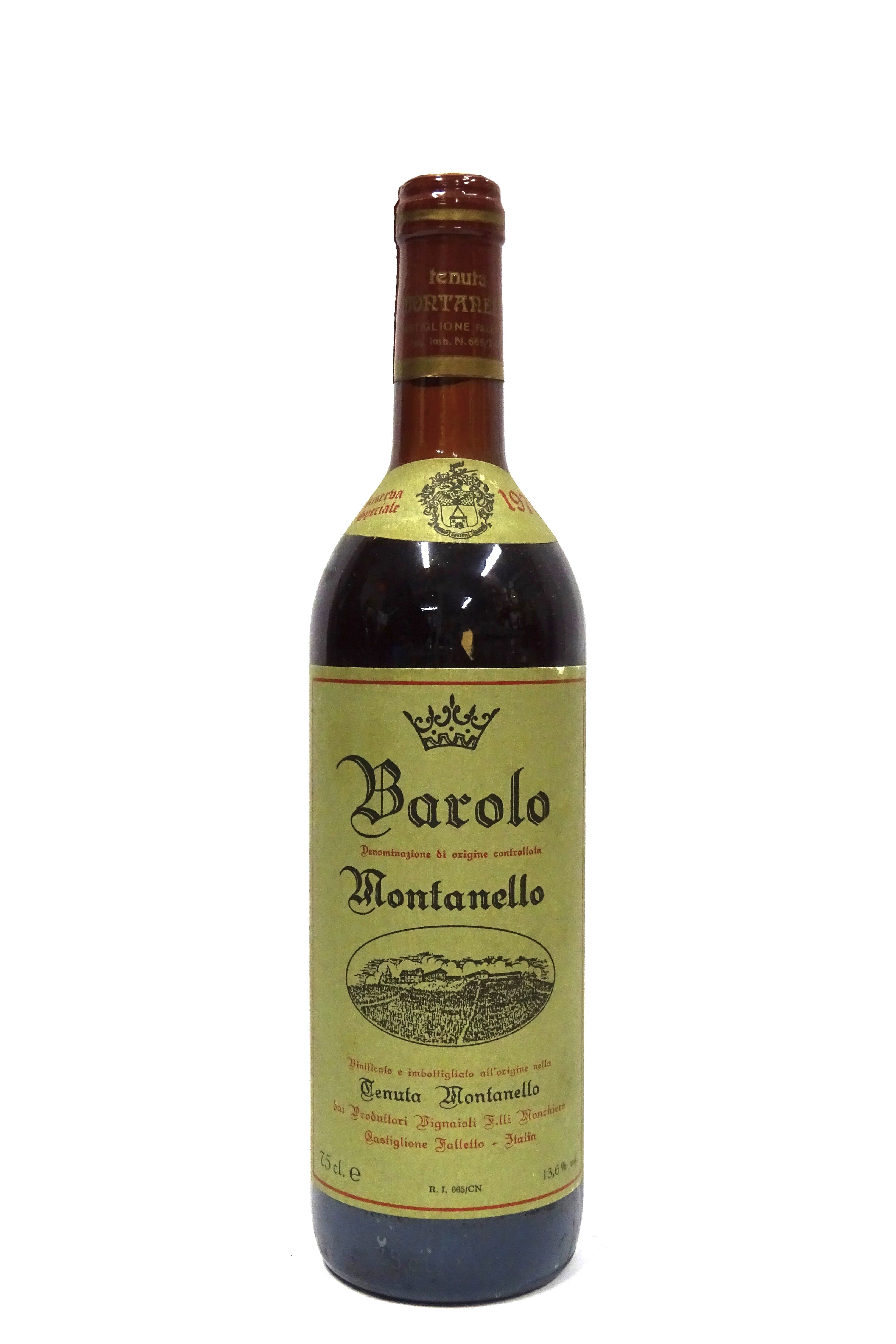 Monchiero 1974 Barolo Montanello Riserva Speciale