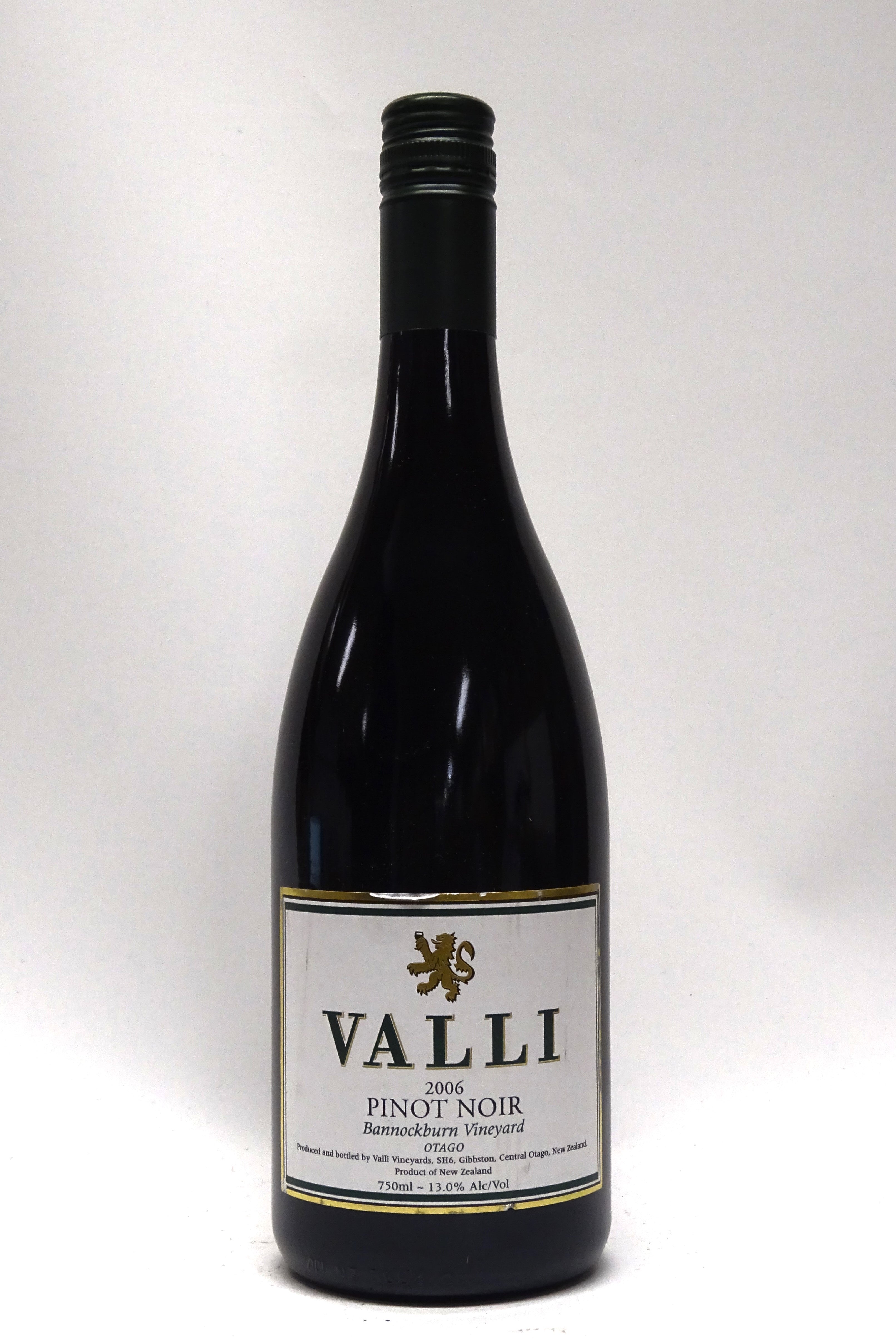 Valli 2006 Central Otago Pinot Noir Bannockburn Vineyard