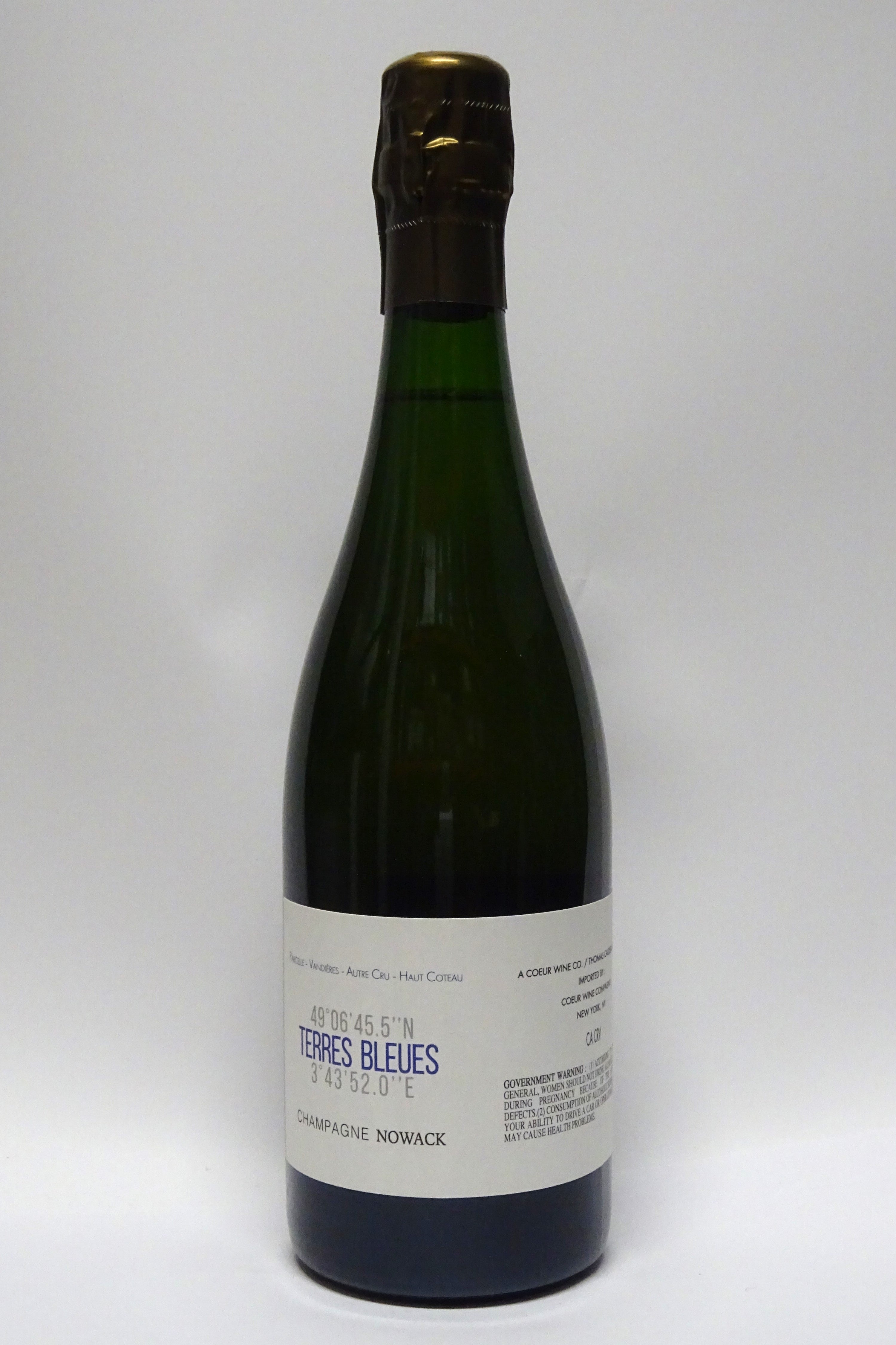Nowack, Flavien Champagne 'Les Terre Bleues' Blanc de Meunier Extra Brut (2020)
