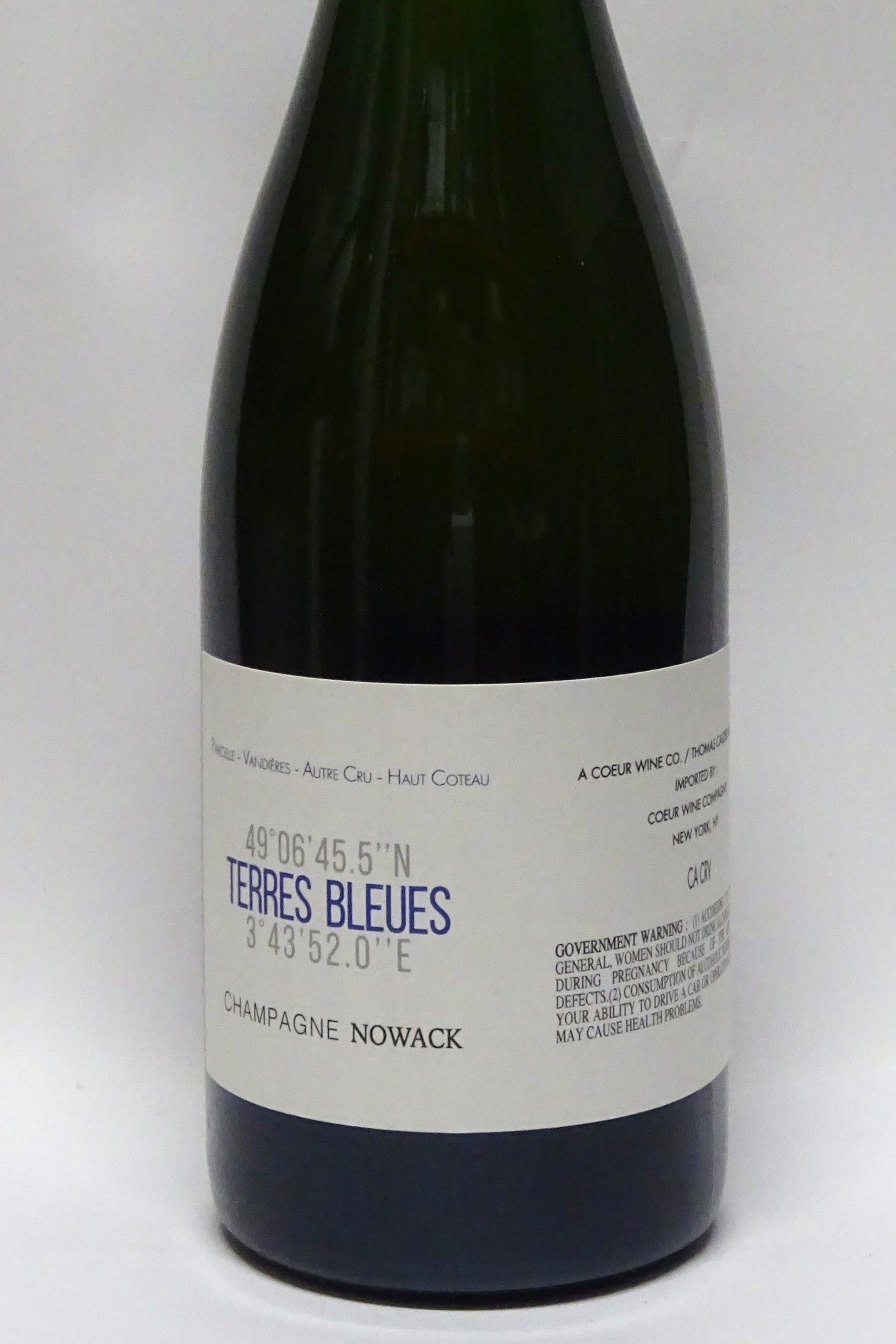 Nowack, Flavien Champagne 'Les Terre Bleues' Blanc de Meunier Extra Brut (2020)