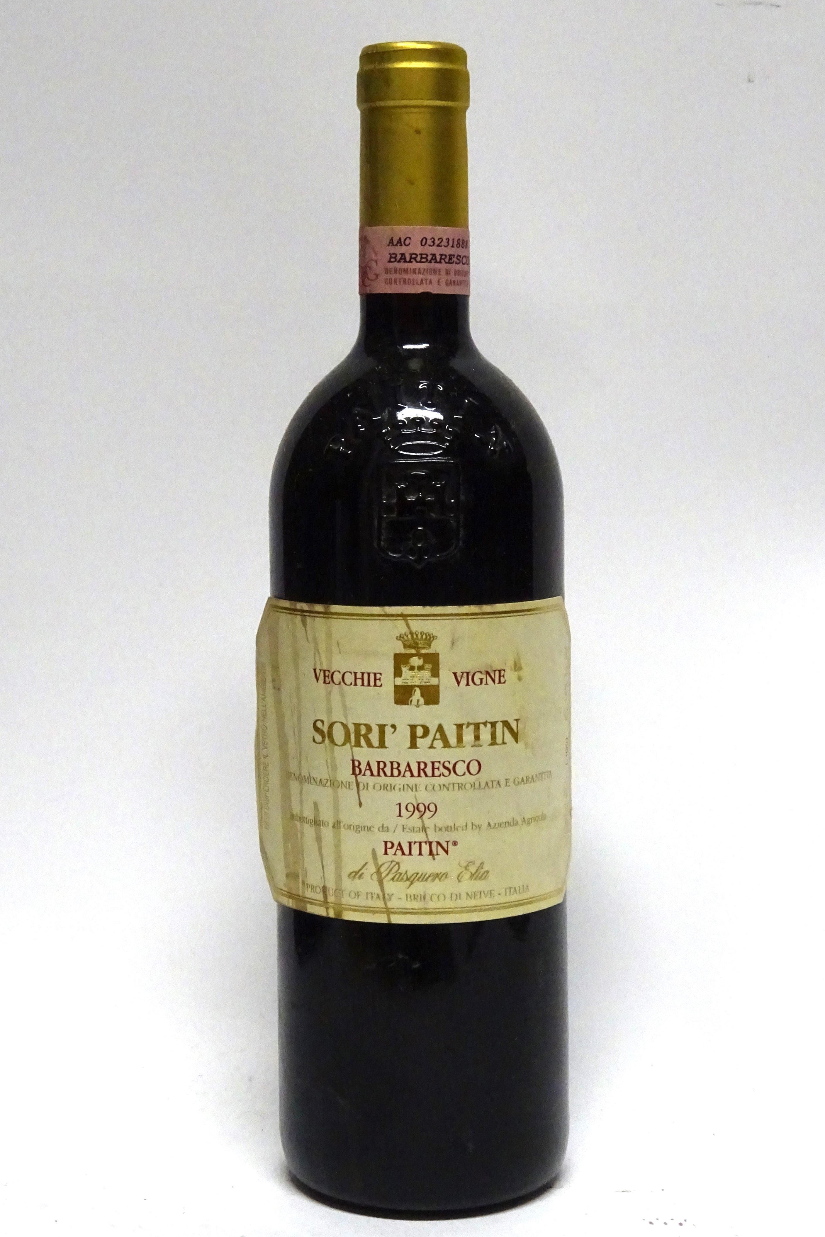 Paitin di Pasquero-Elia 1999 Barbaresco Sori Paitin Vecchie Vigne