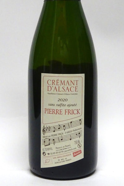 Frick, Pierre 2020 Cremant D'Alsace – Chambers Street Wines