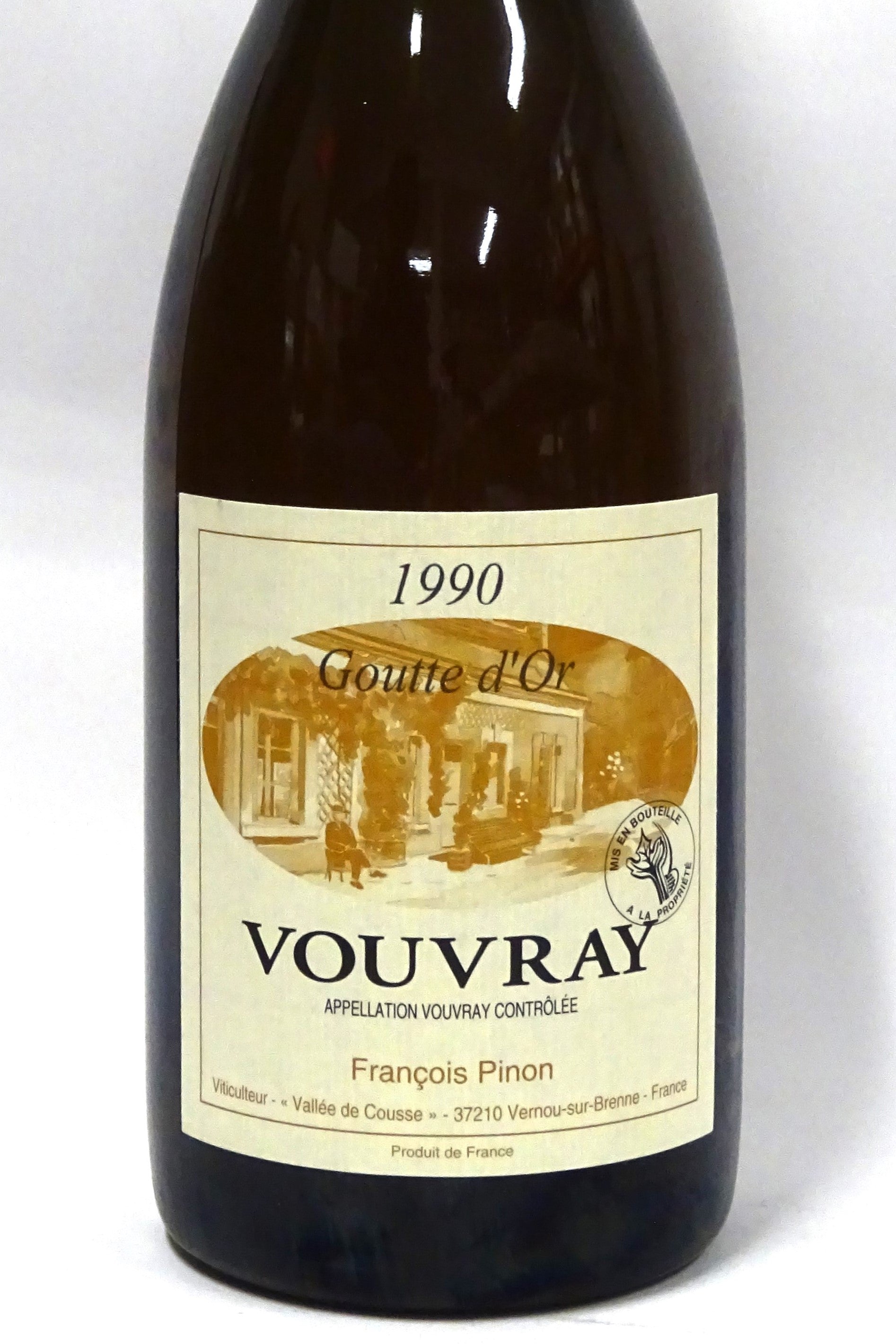 Pinon, Francois & Julien 1990 Vouvray Goutte d'Or 750ml - Pre-arrival (Arrives Mid-September)