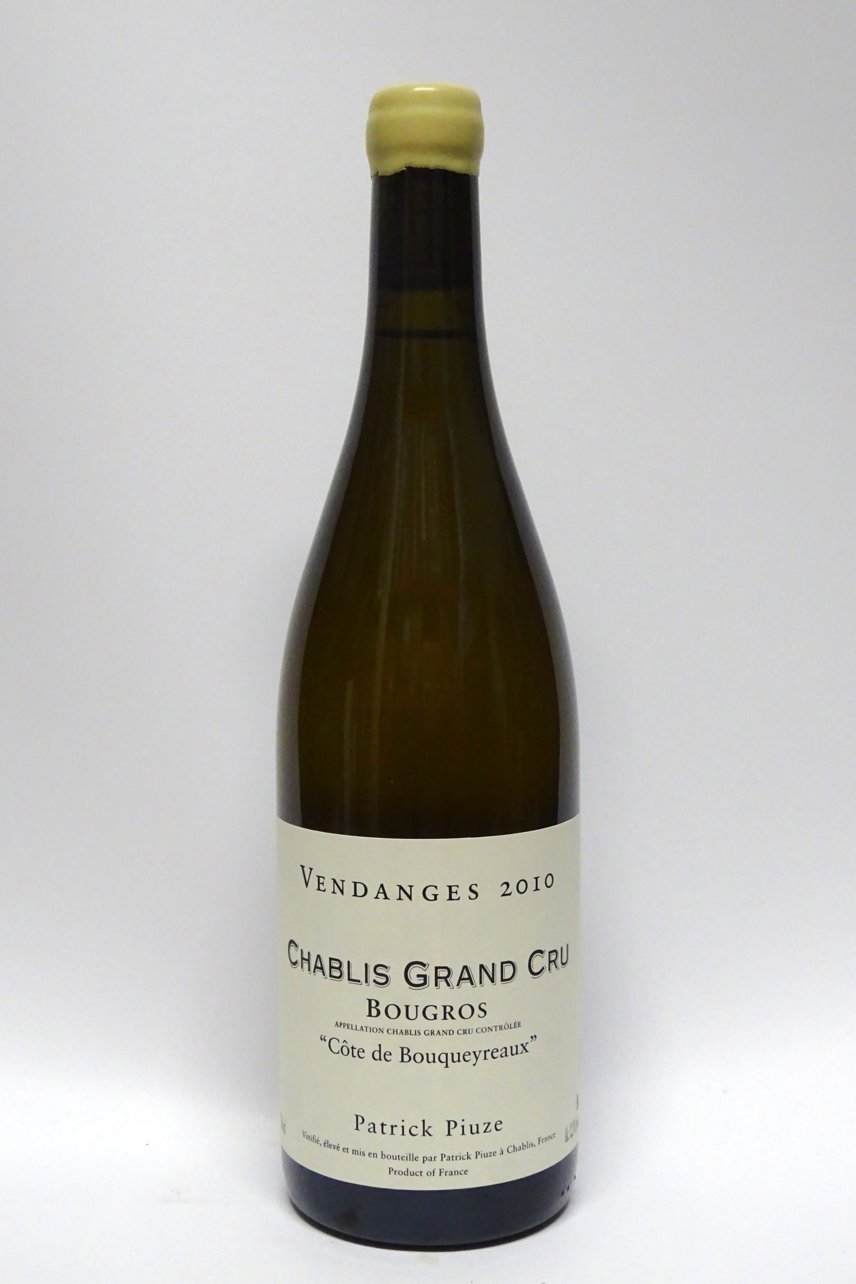 Piuze 2010 Chablis Grand Cru Bougros Coteaux de Bouguerots