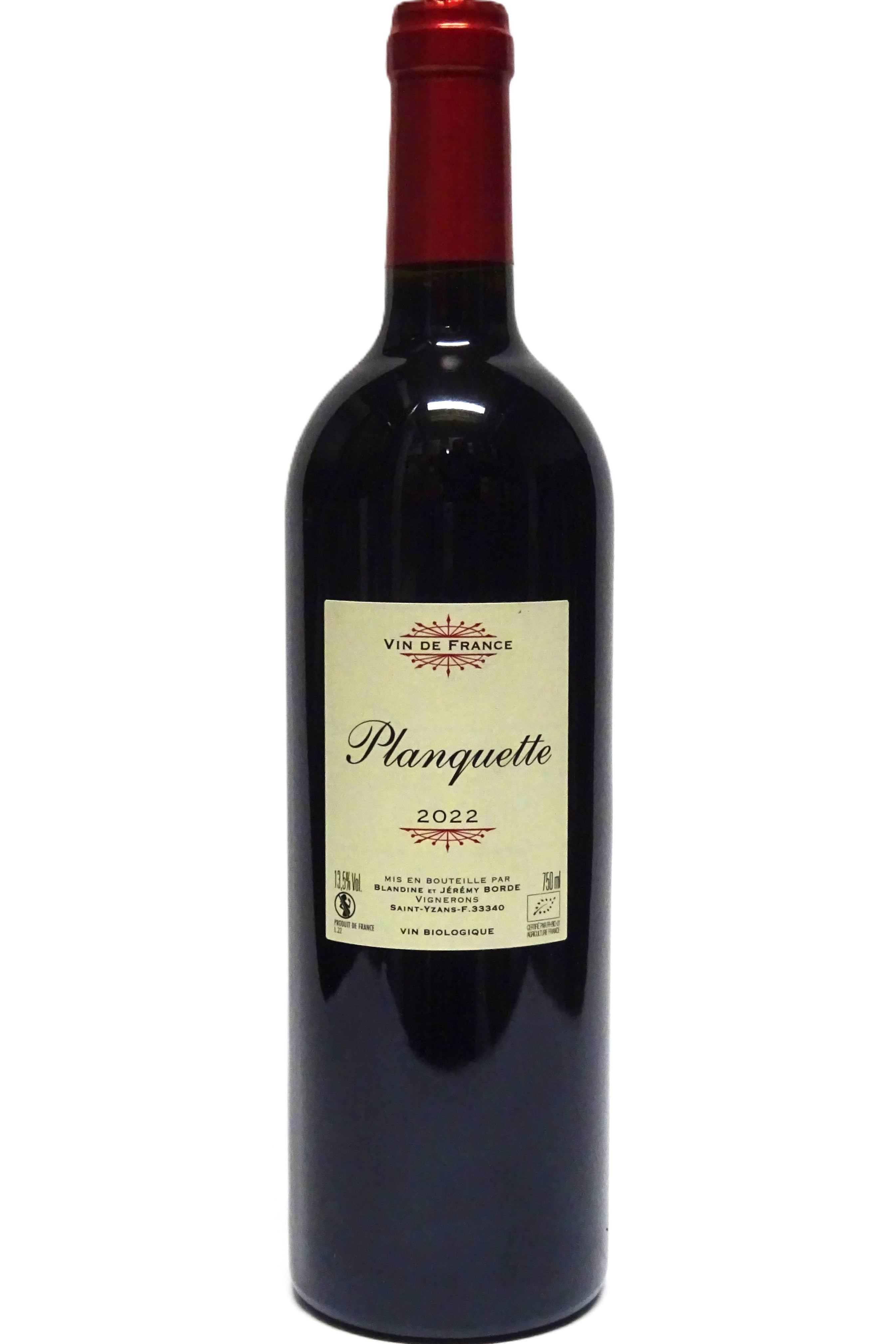 Planquette 2022 Vin de France (Medoc)