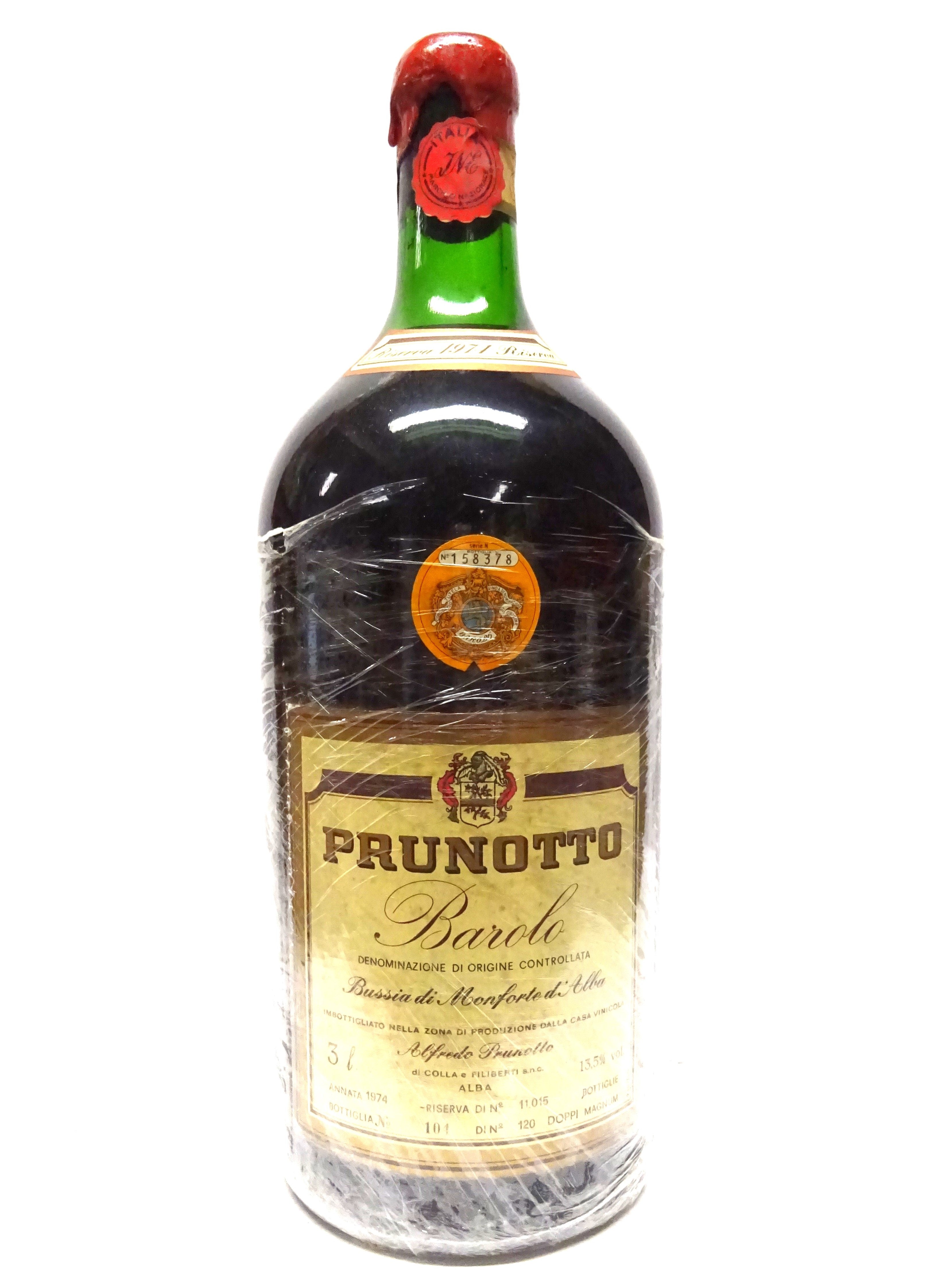 Prunotto 1974 Barolo Riserva Bussia Di Monforte D'Alba 3L