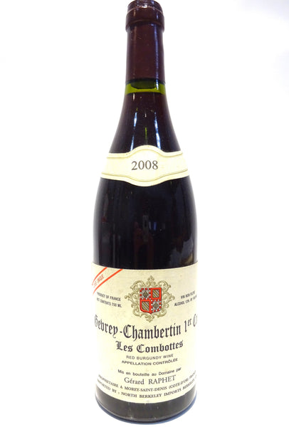 Raphet, Gerard 2008 Gevrey Chambertin 1er Cru Les Combottes Unique