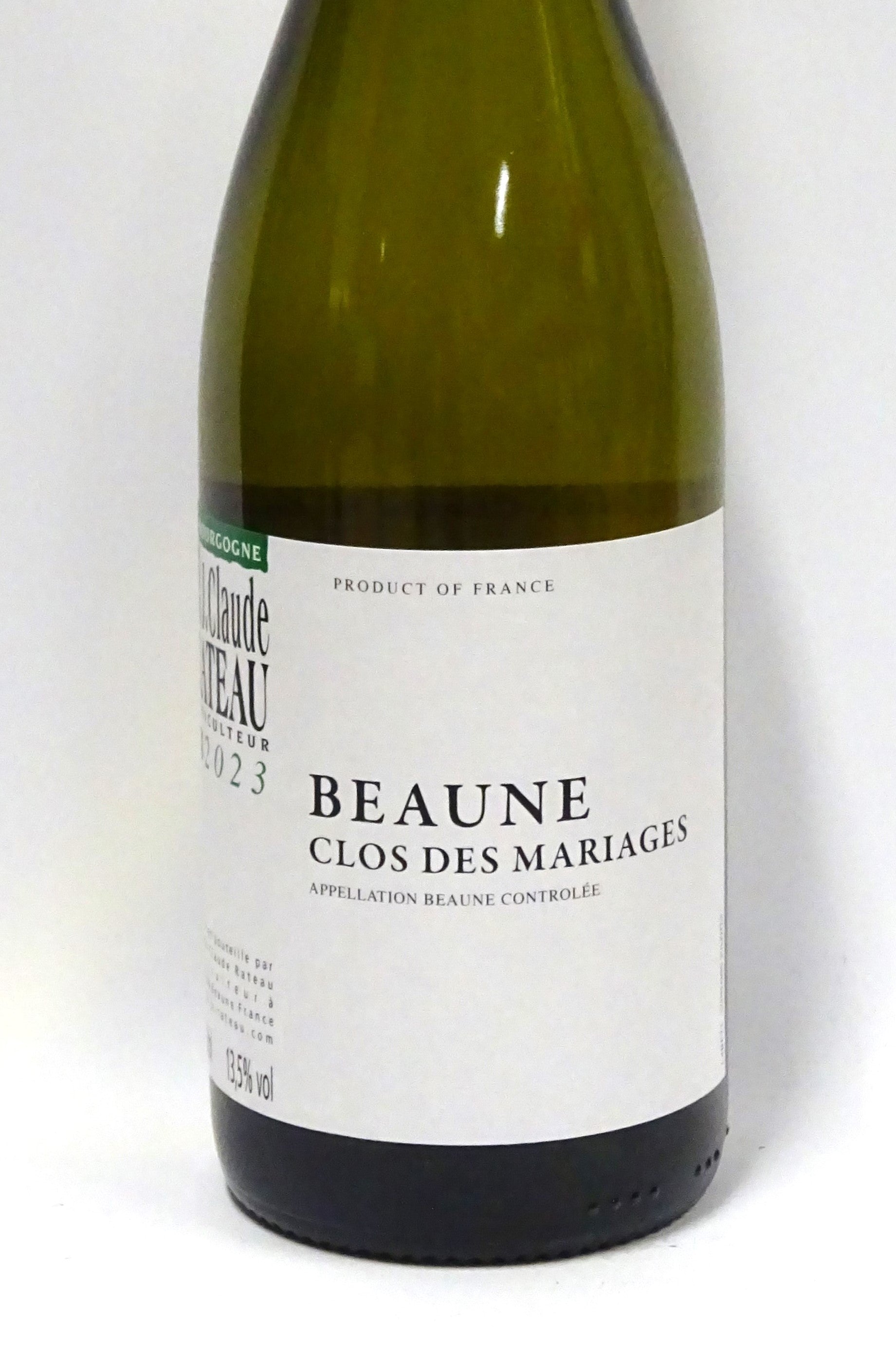 Rateau, Jean-Claude 2023 Beaune "Clos des Mariages" Blanc