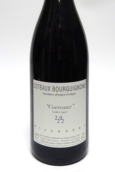 ワイン Coteaux Bourguignons 2018 Rijckaert2022CorreauxVV_grande