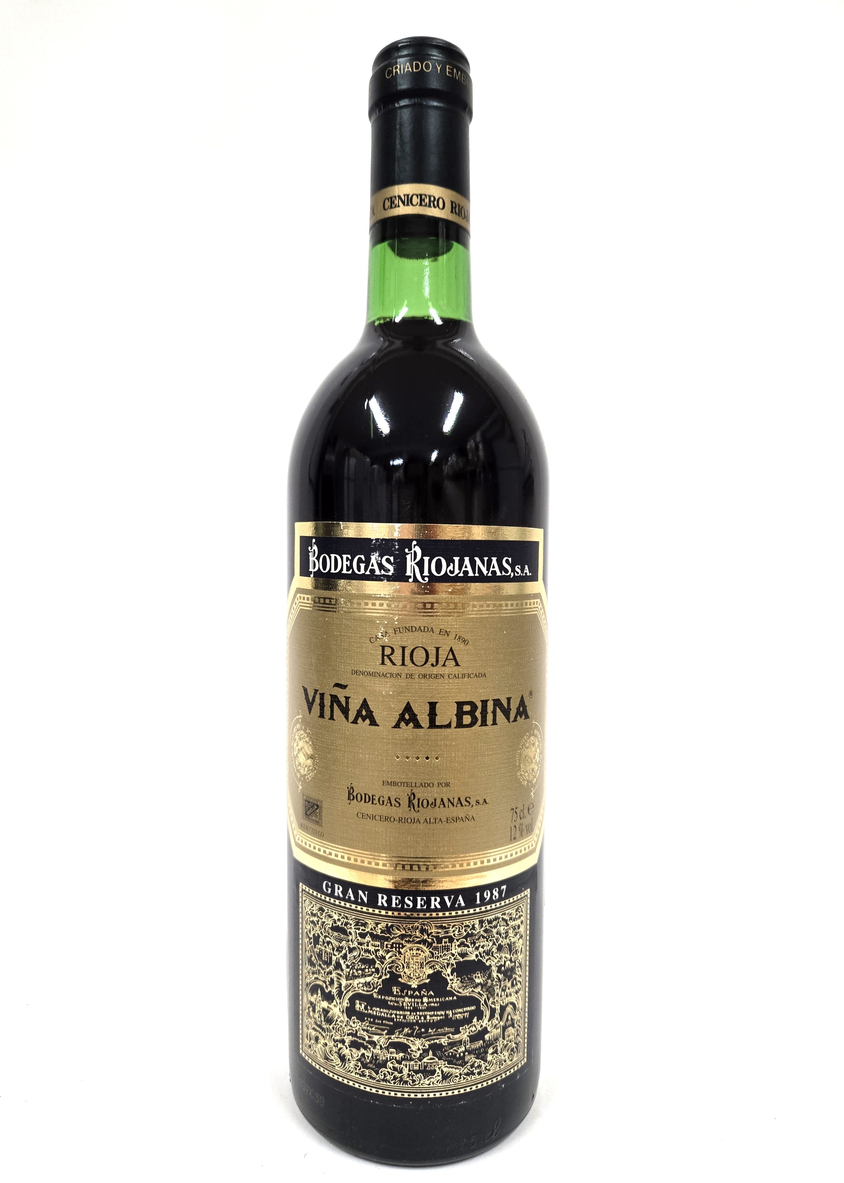 Riojanas 1987 Rioja Gran Reserva Vina Albina
