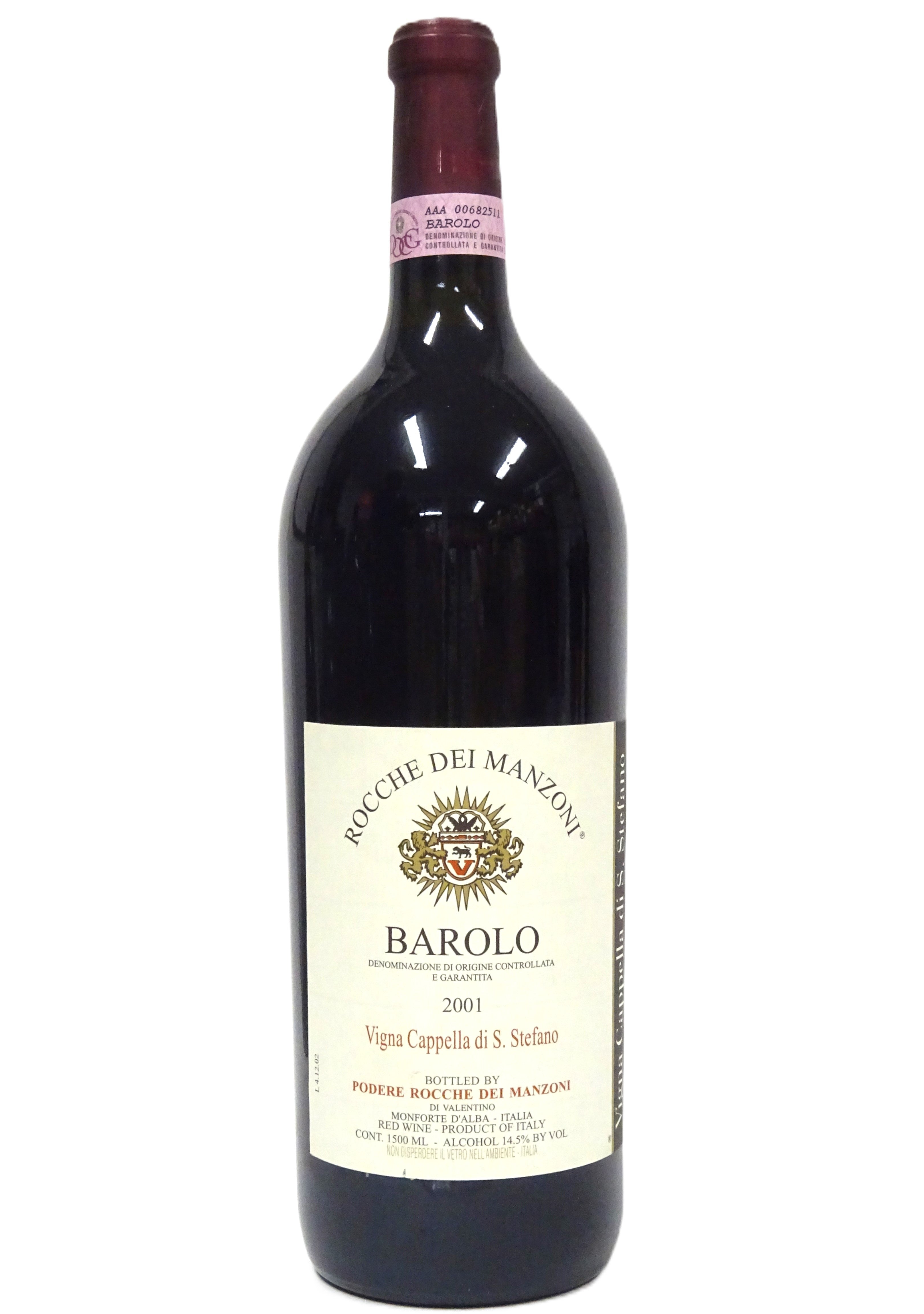 Rocche dei Manzoni 2001 Barolo Capella Santo Stefano di Perno 1.5L