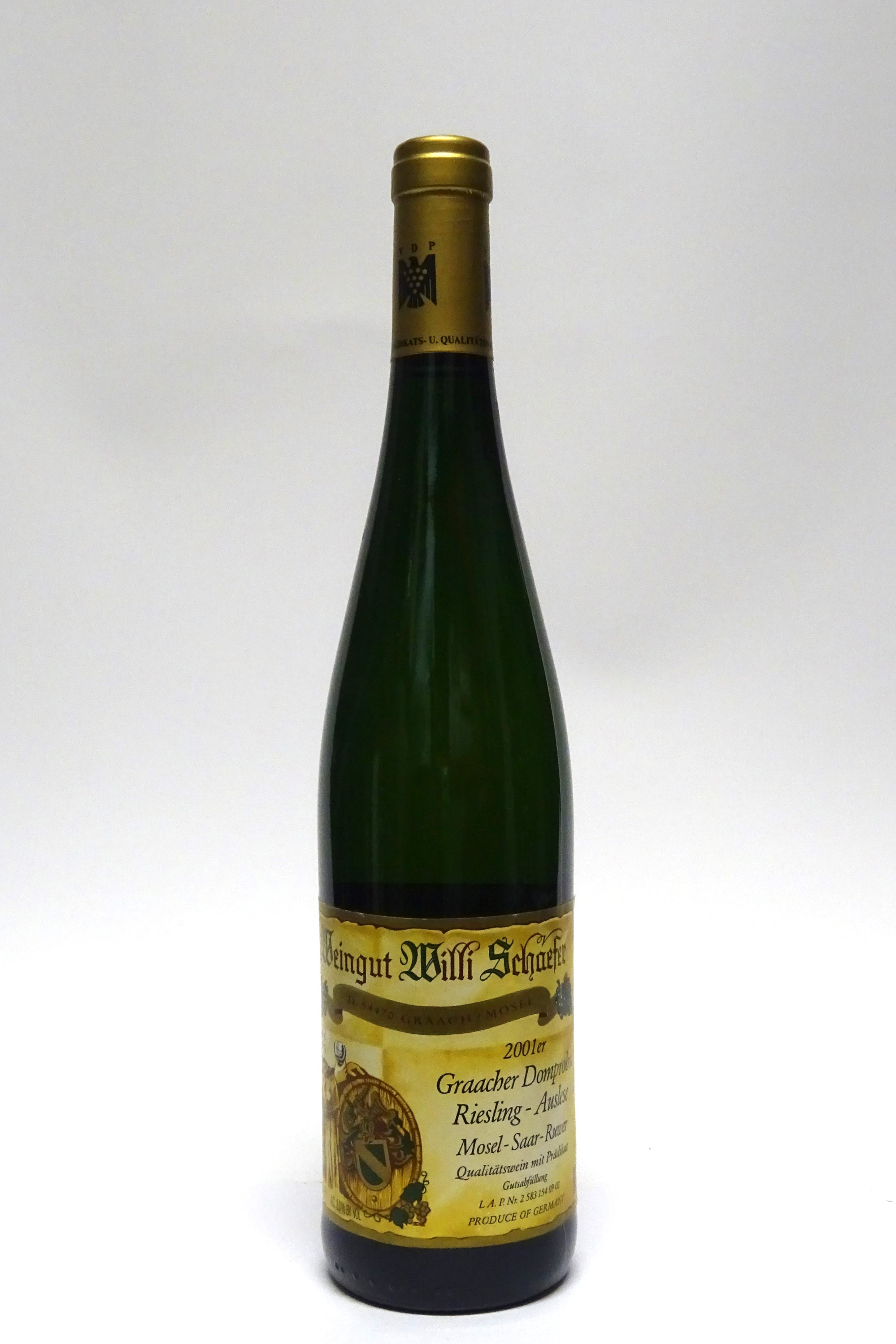 Schaefer, Willi 2001 Graacher Domprobst Riesling Auslese AP#9
