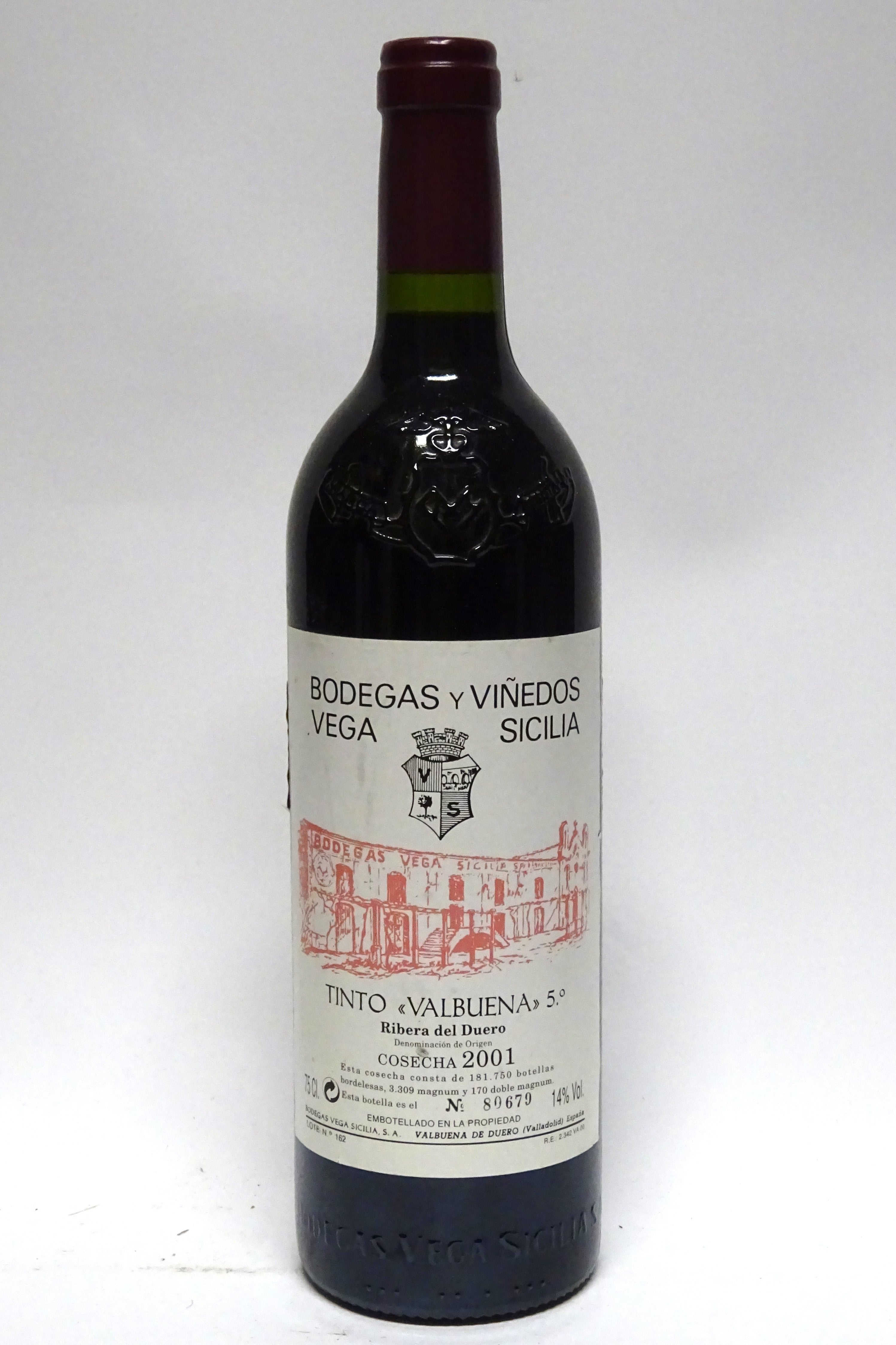 Vega Sicilia 2001 Ribera del Duero Tinto Valbuena 5 Ano