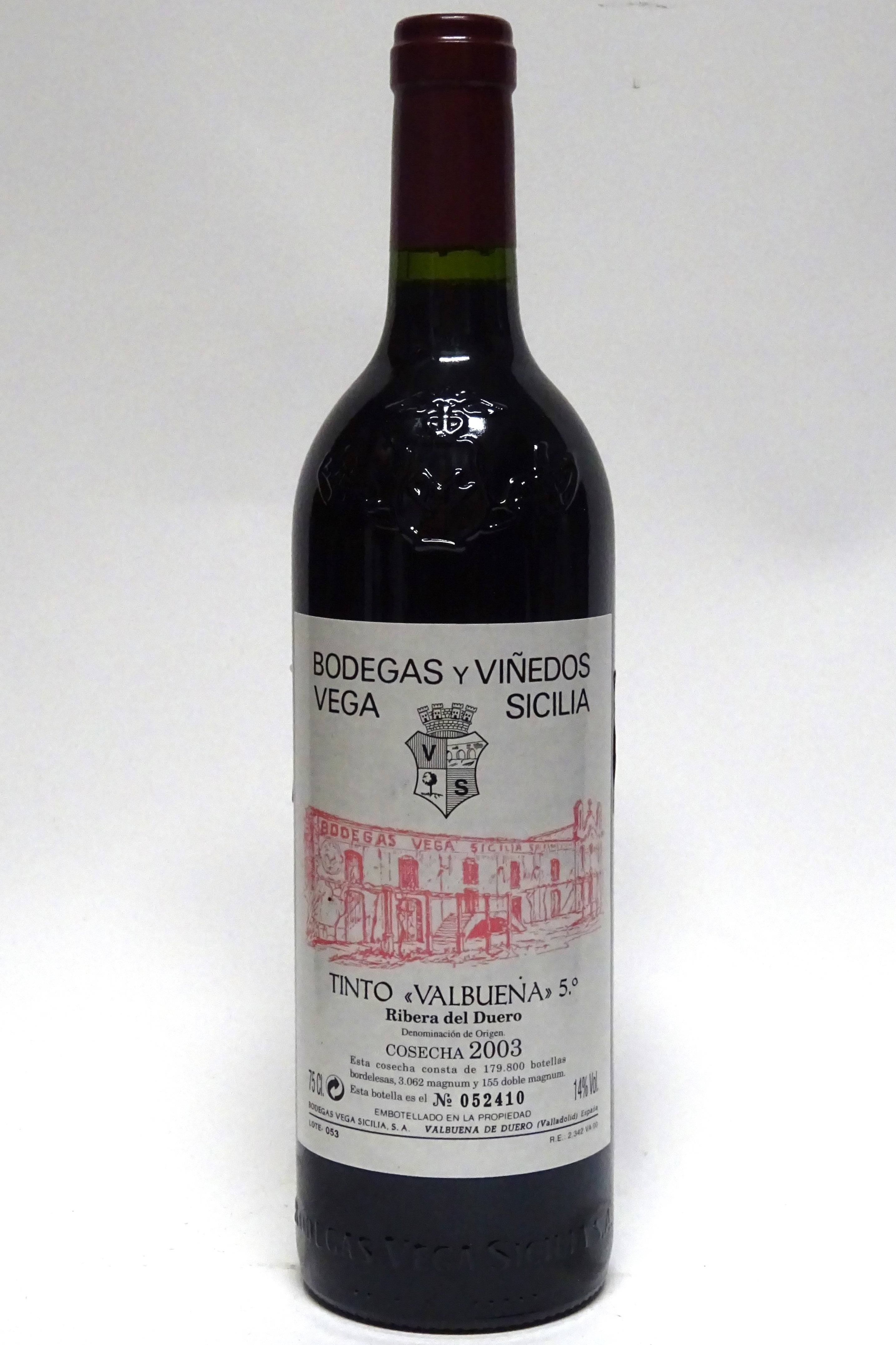 Vega Sicilia 2003 Ribera del Duero Tinto Valbuena 5 Ano