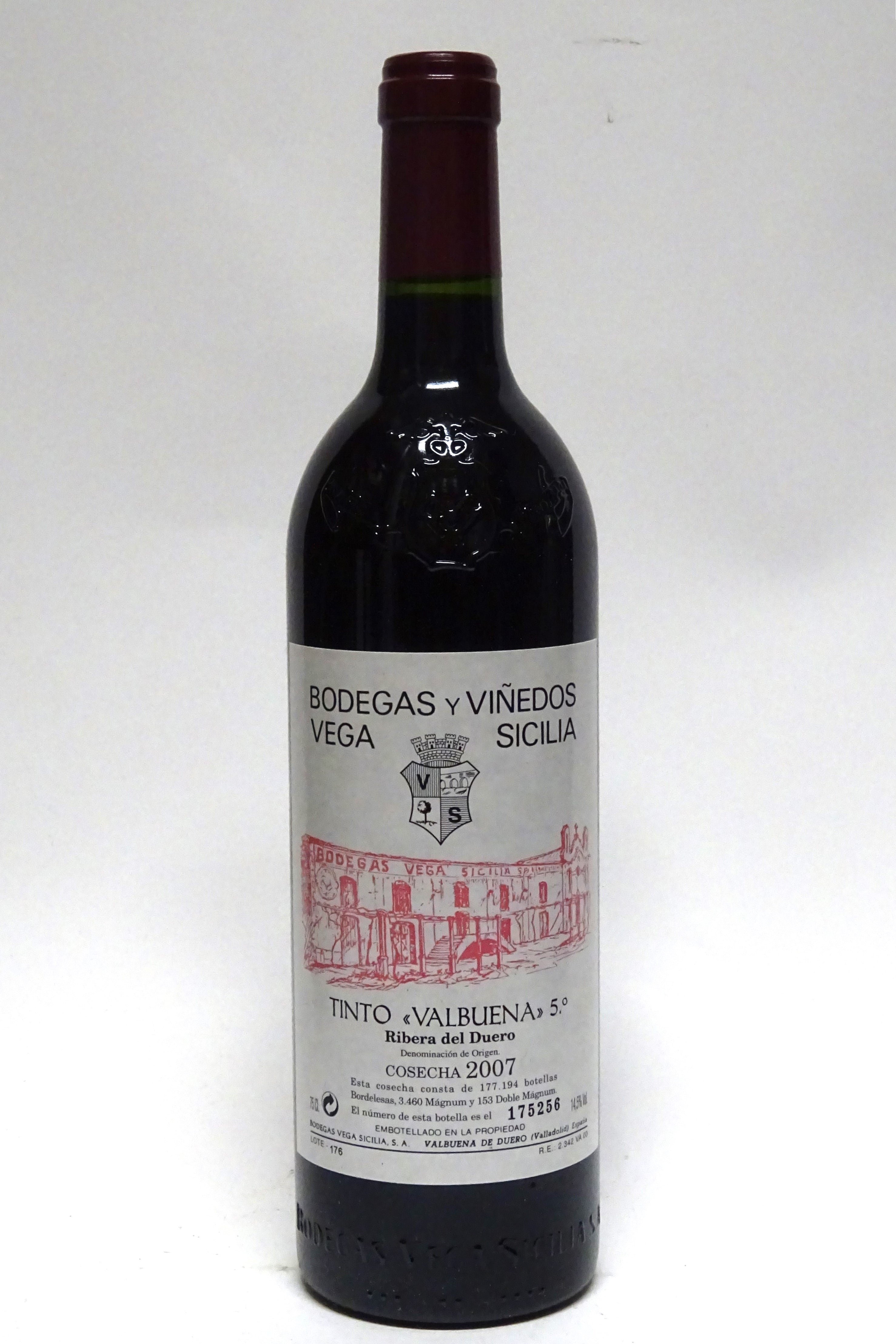 Vega Sicilia 2007 Ribera del Duero Tinto Valbuena 5 Ano