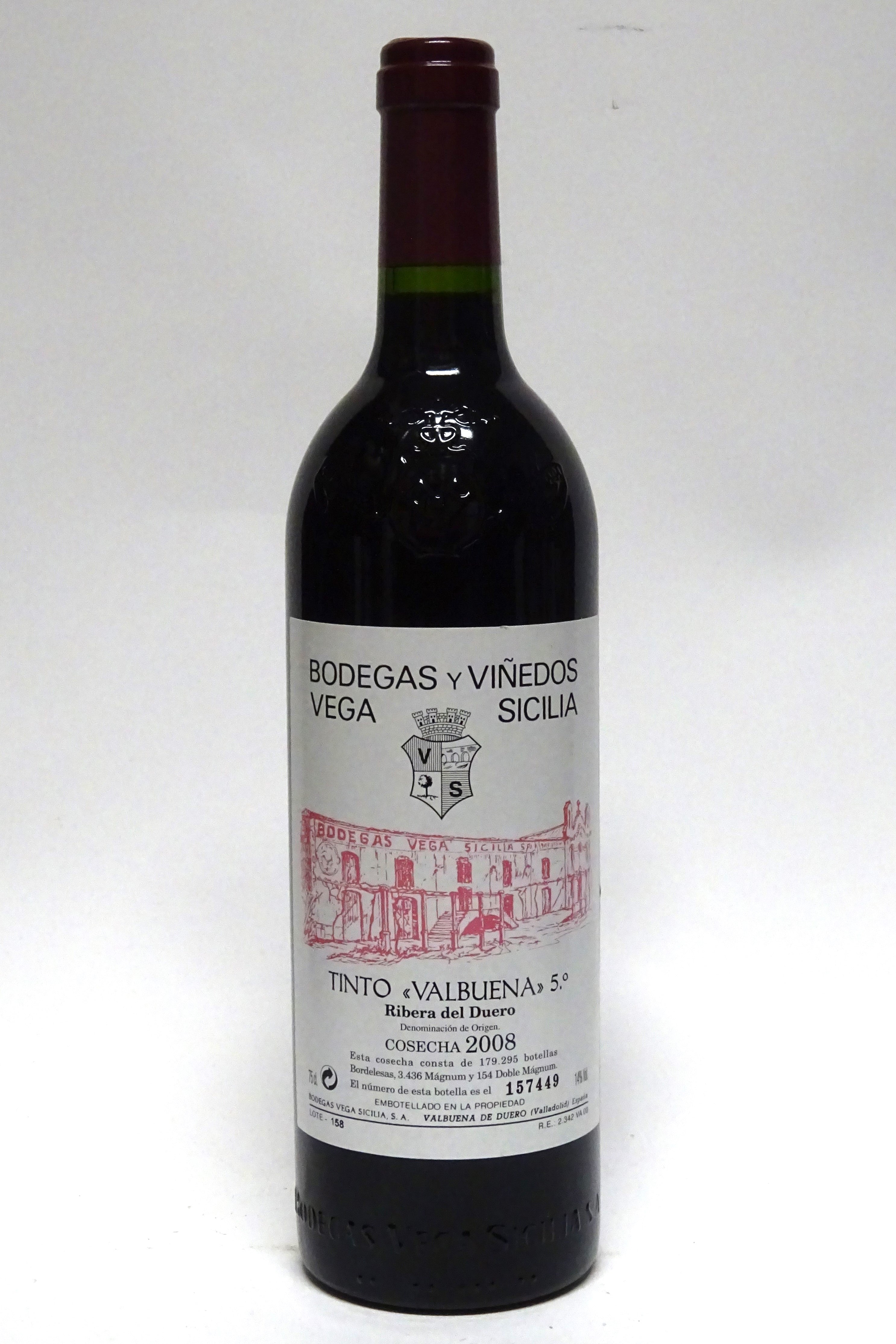 Vega Sicilia 2008 Ribera del Duero Tinto Valbuena 5 Ano