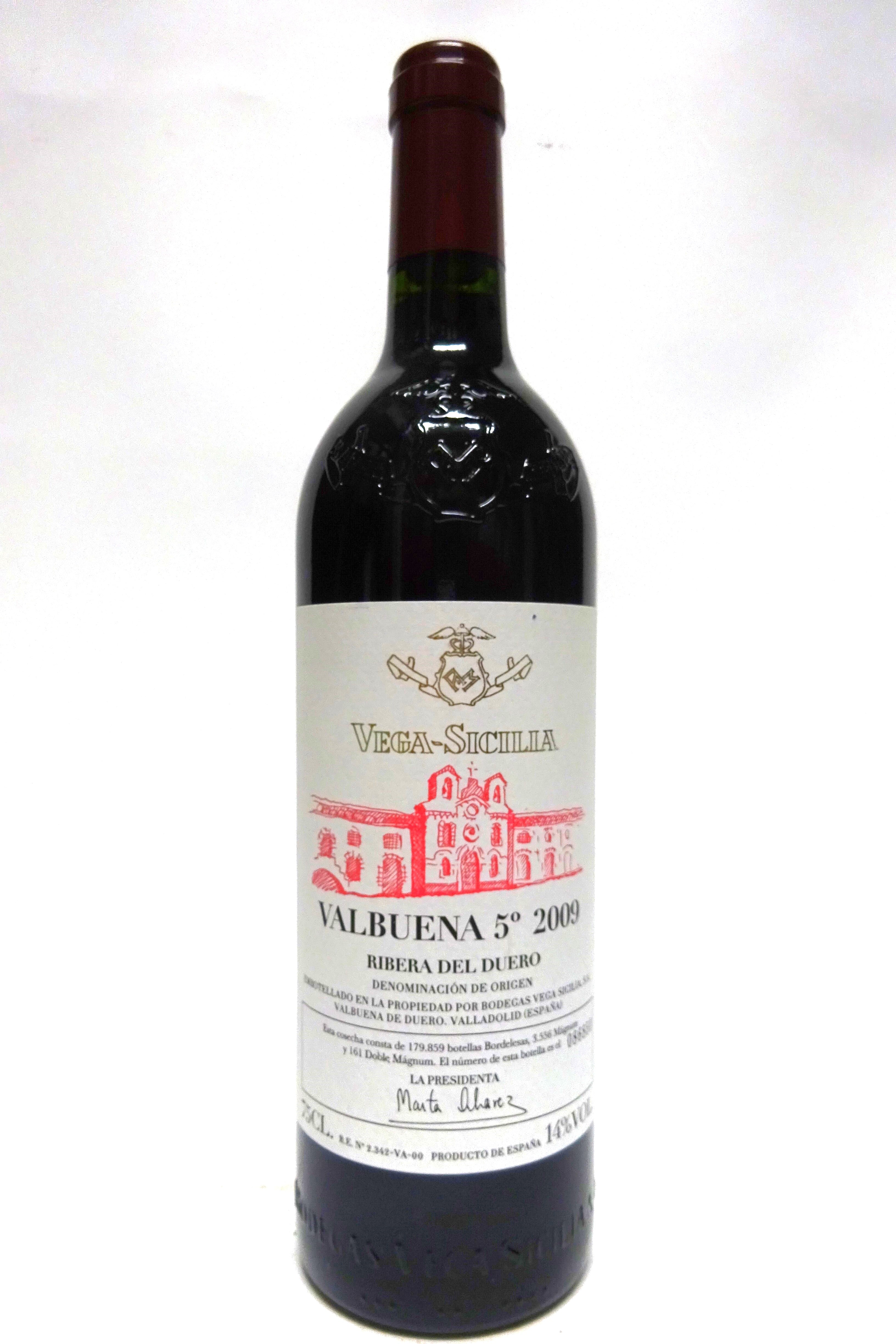 Vega Sicilia 2009 Ribera del Duero Tinto Valbuena 5 Ano