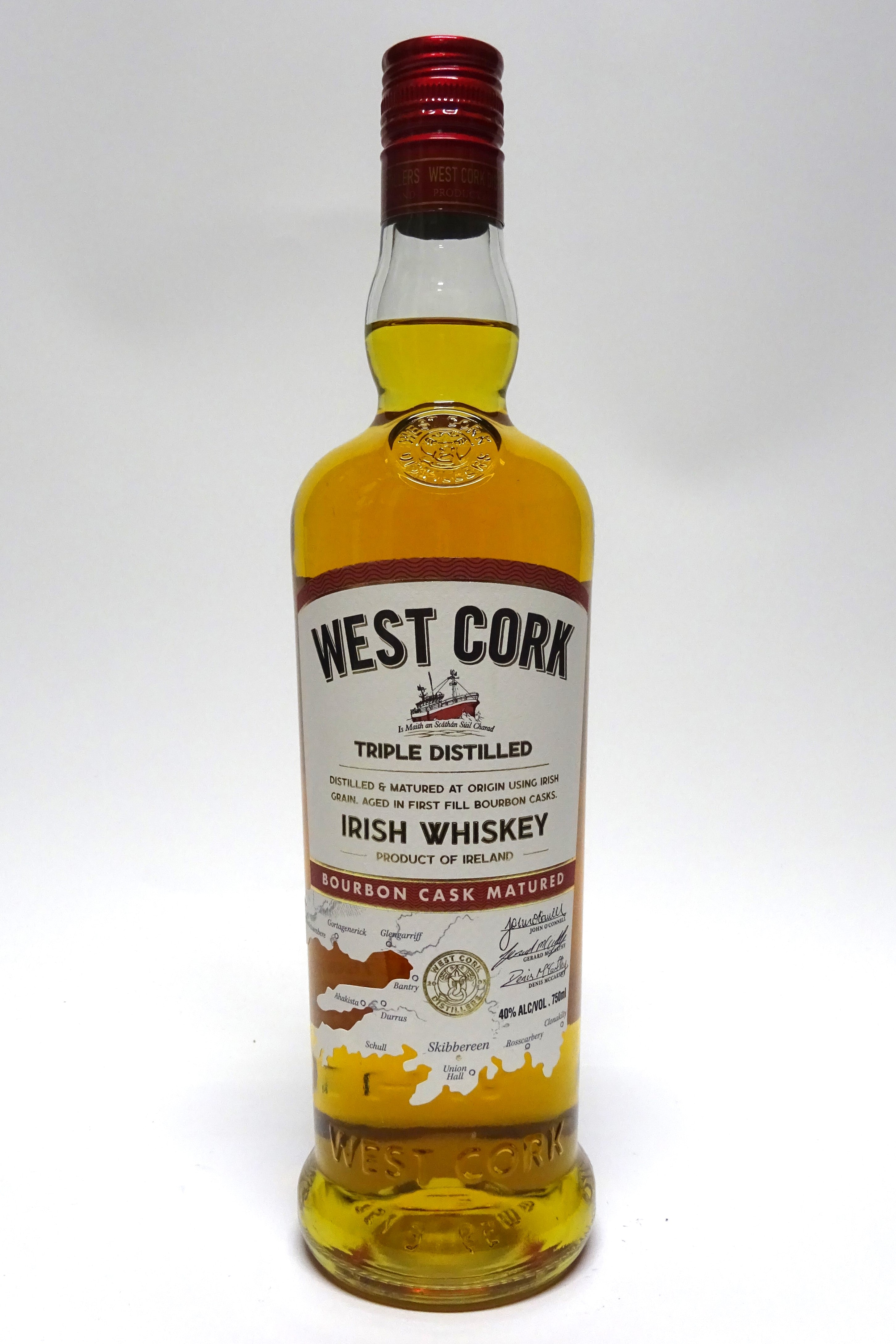 West Cork Bourbon Cask Irish Whiskey 750ml (40%)