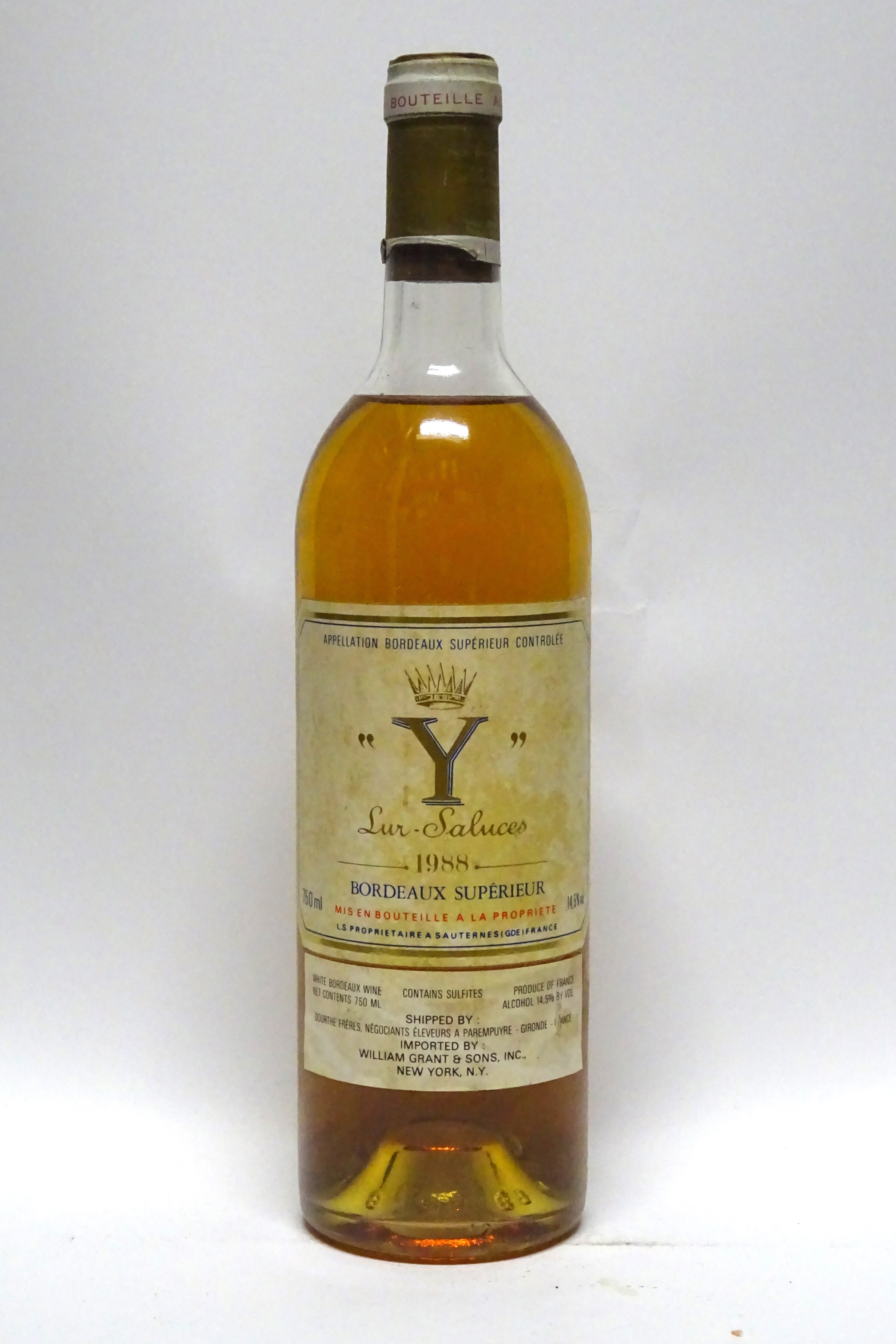 d'Yquem 1988 Bordeaux Superieur Blanc Y