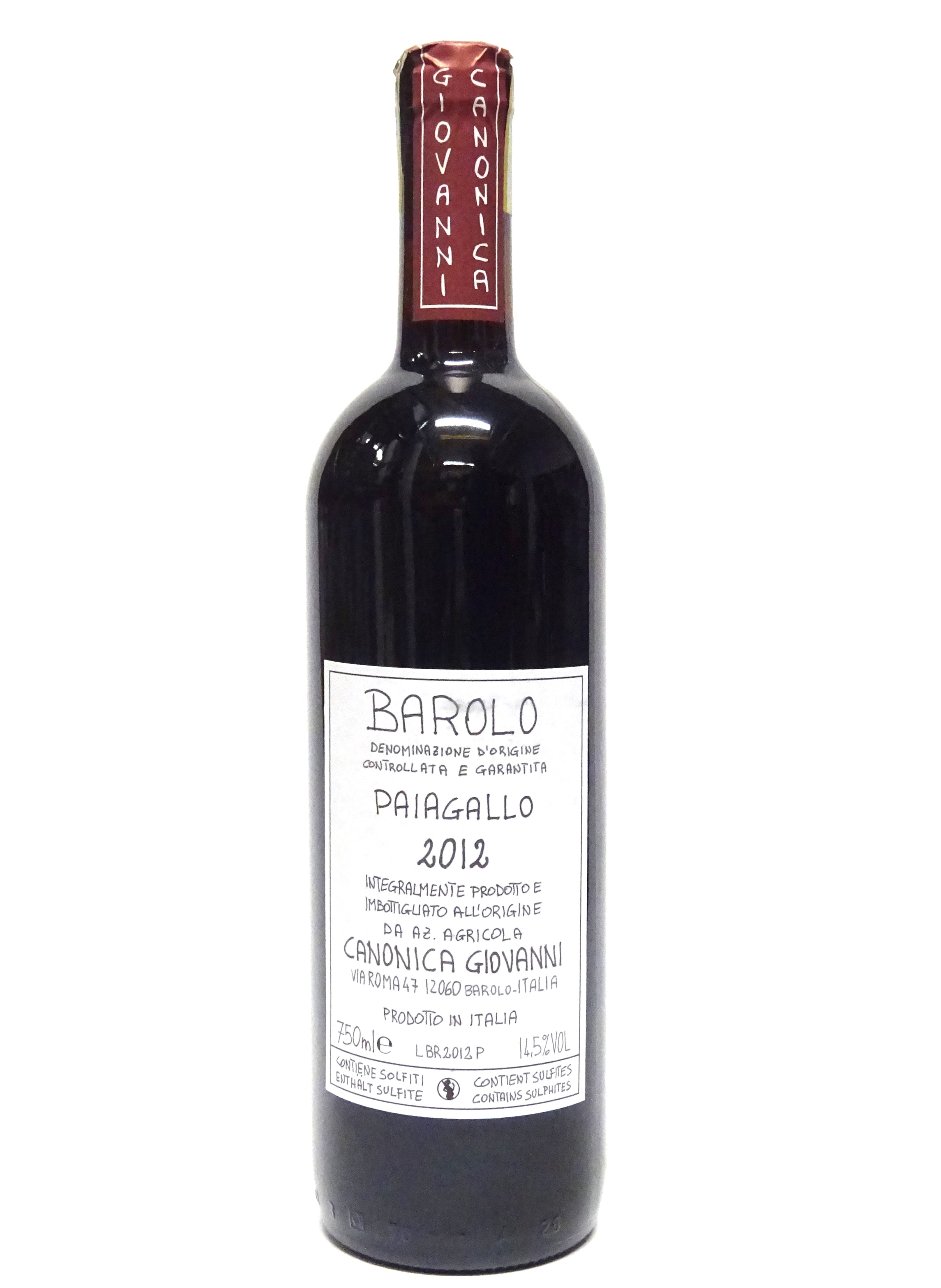 Canonica 2012 Barolo Paiagallo