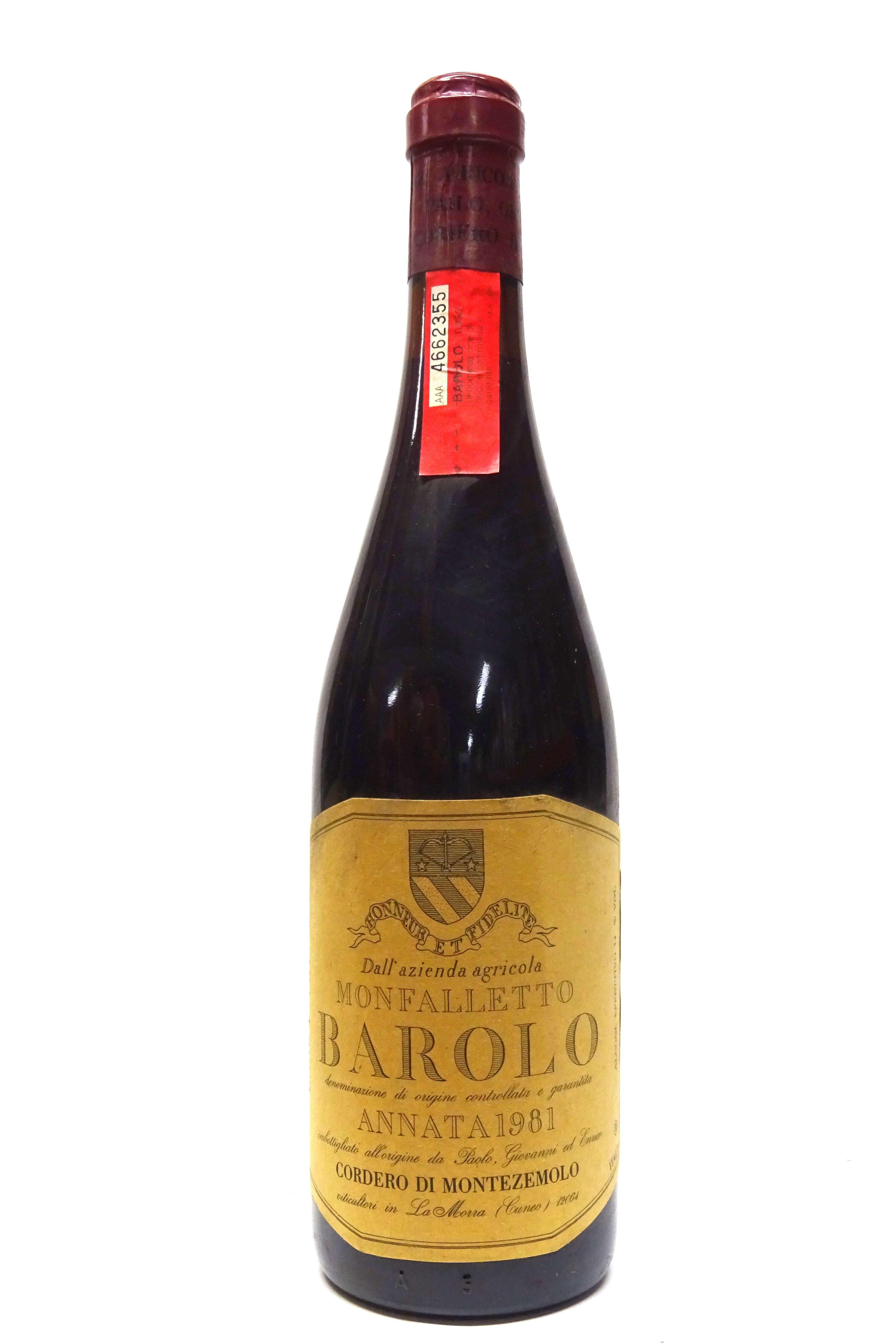 Cordero di Montezemolo 1981 Barolo Monfalletto