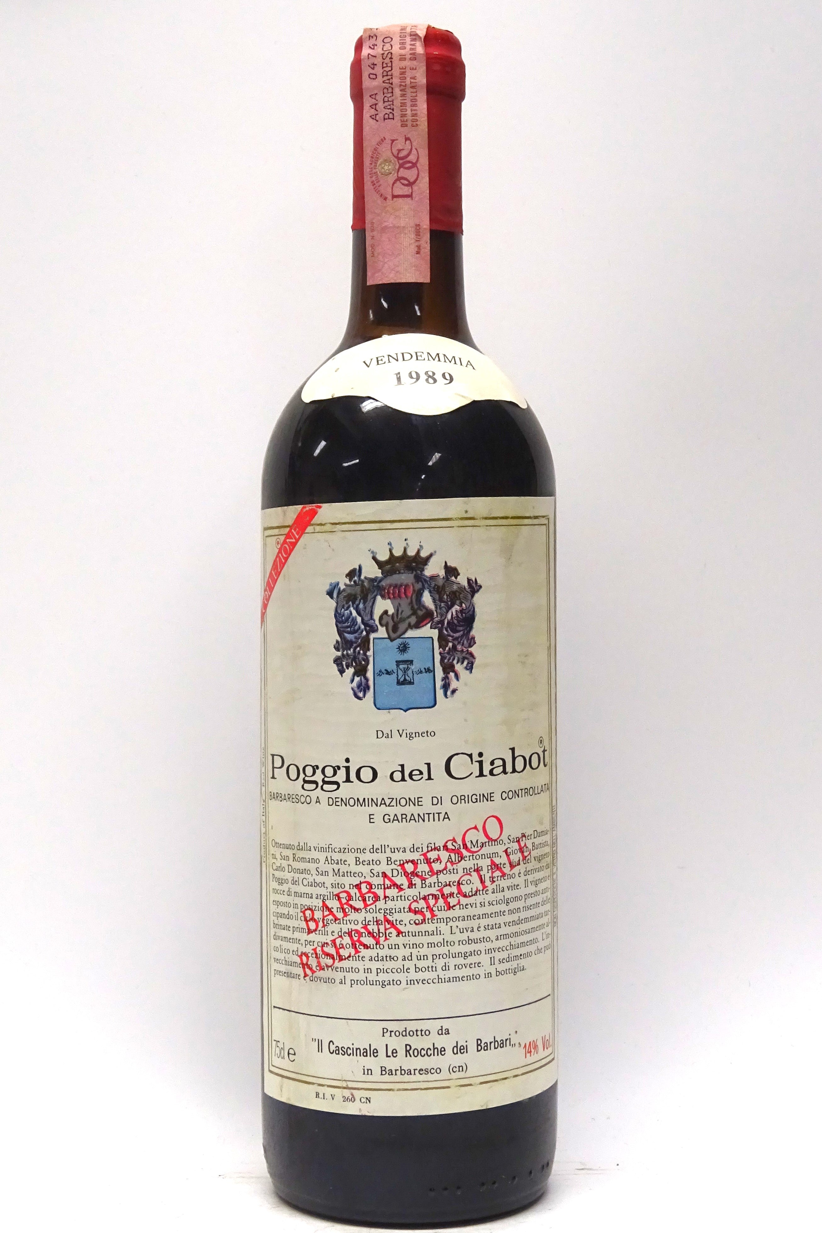 Il Cascinale le Roche dei Barbari 1989 Barbaresco