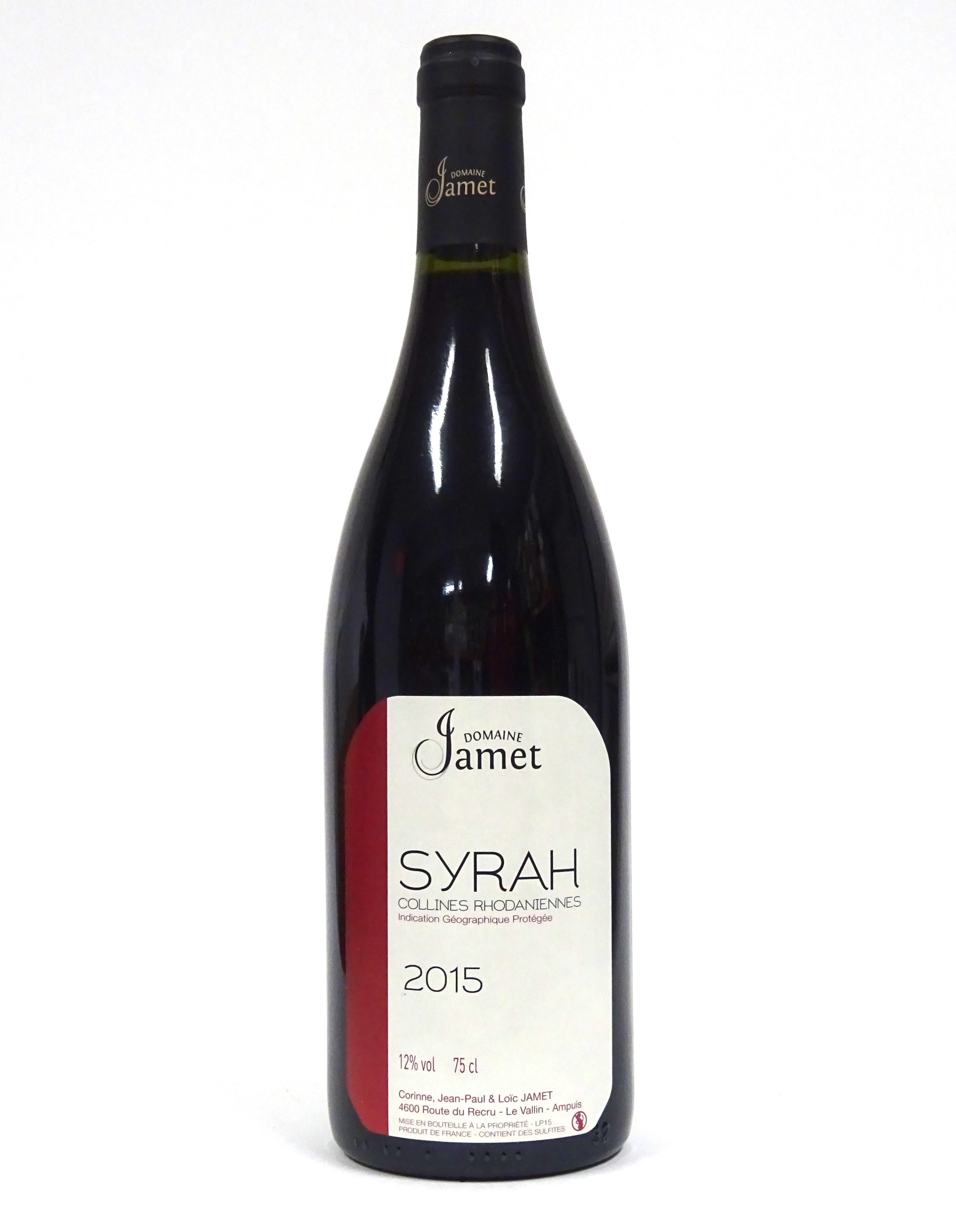 Jamet 2015 Syrah Collines Rhodaniennes