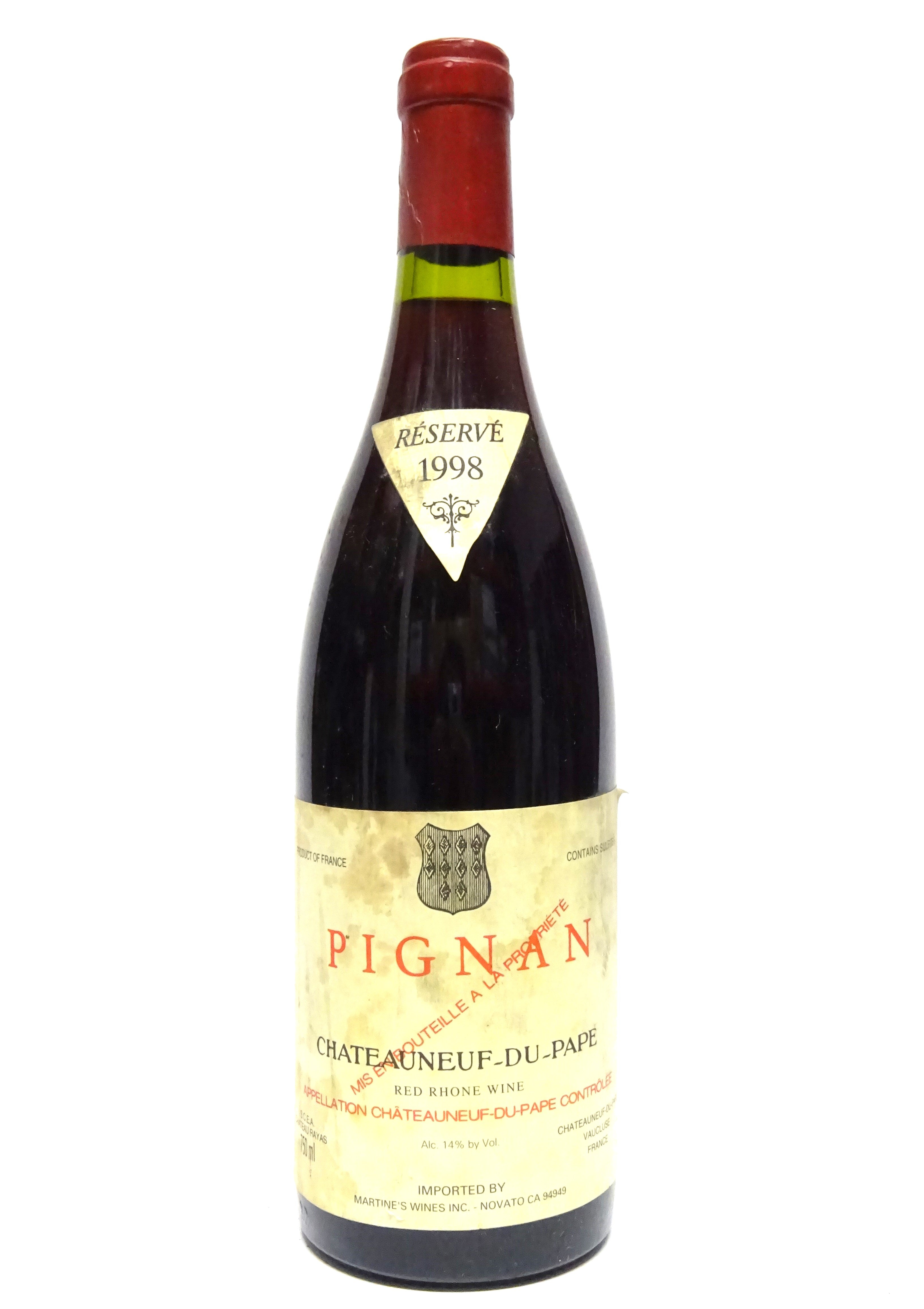 Pignan 1998 Chateauneuf-du-Pape Rouge