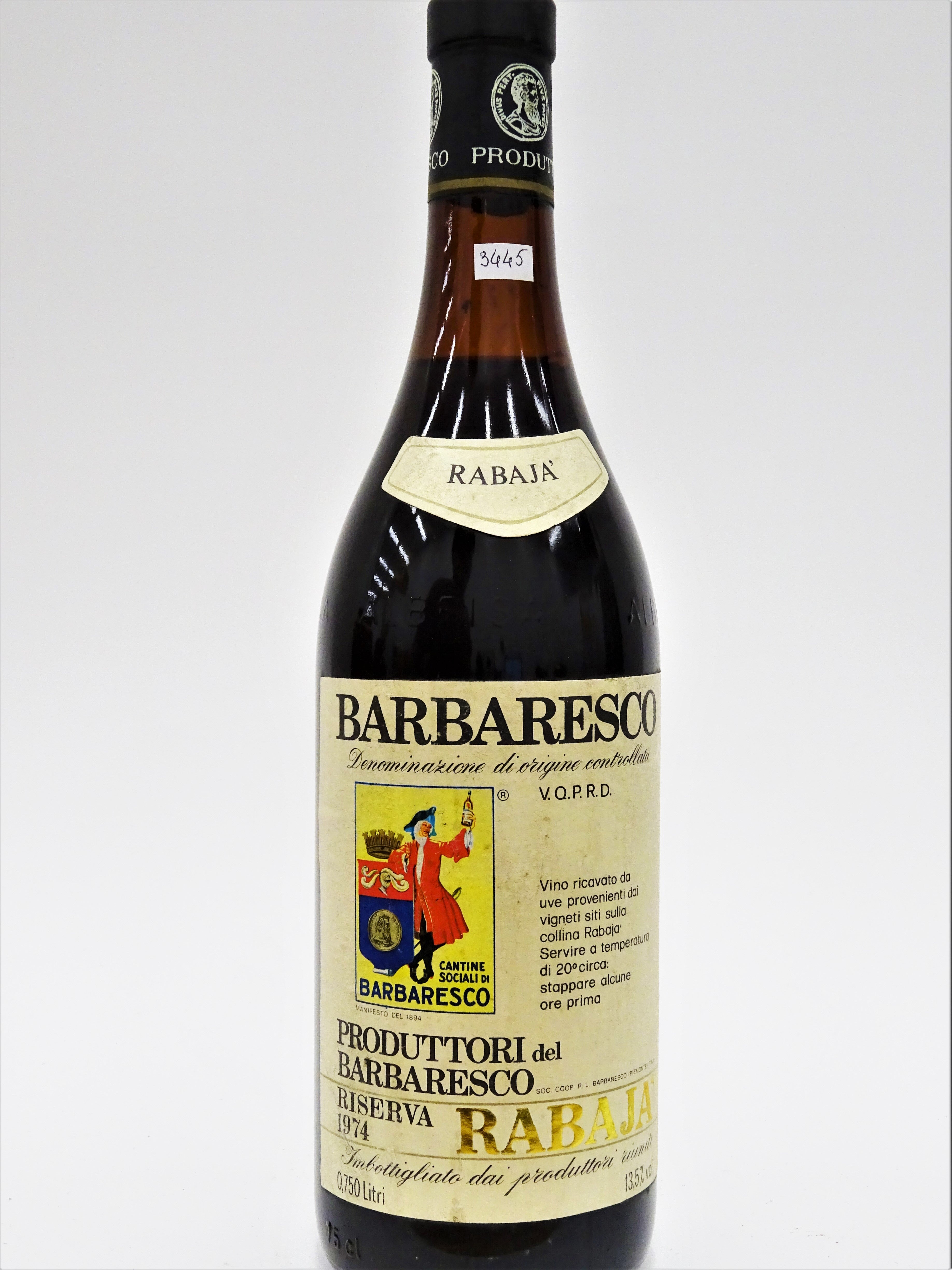 Produttori del Barbaresco 1974 Barbaresco Riserva Rabaja